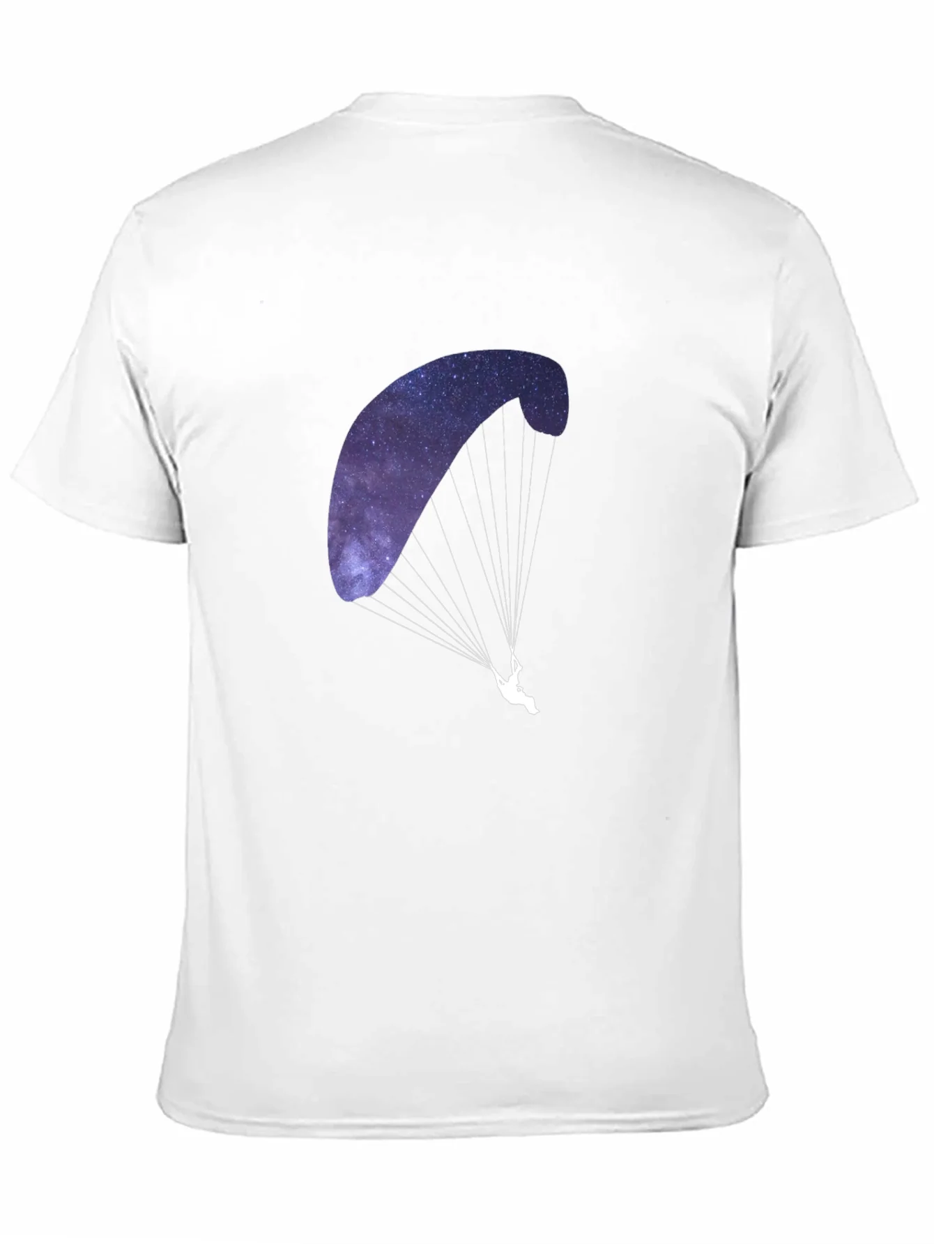 Camiseta Negra con Dise?o de Parapente Estelar