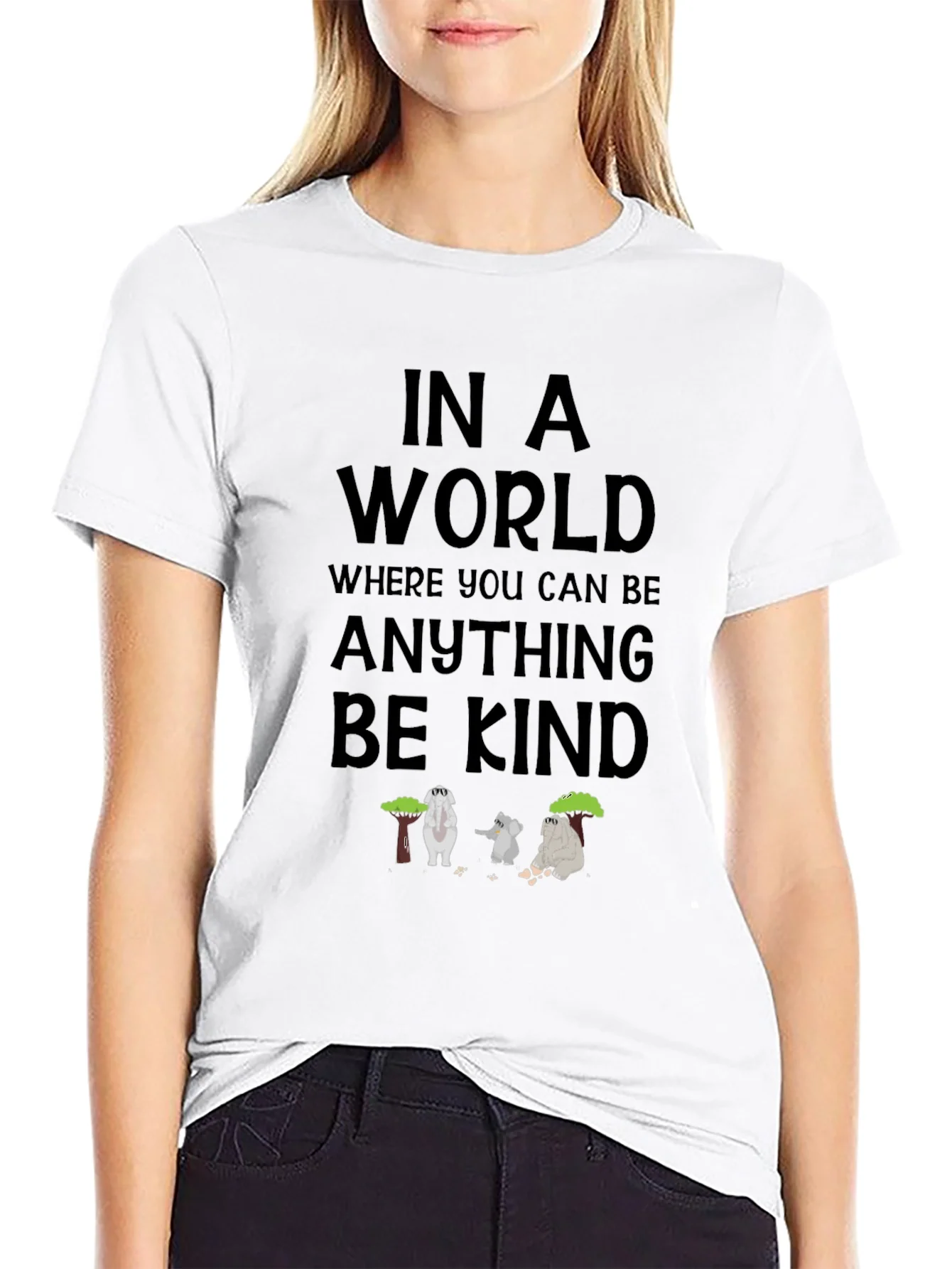 Camiseta Negra con Dise?o S¨¦ Amable