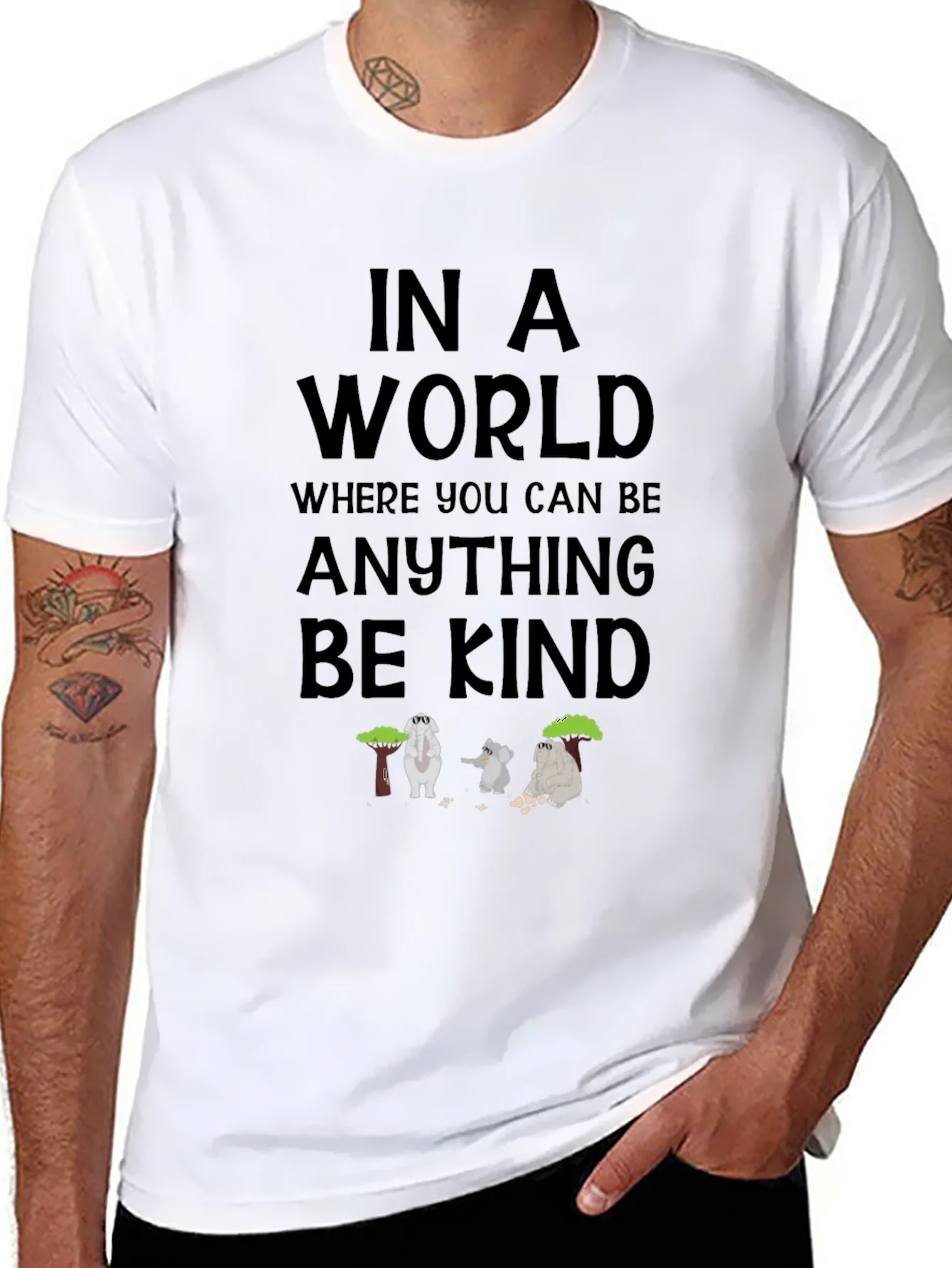 Camiseta Negra con Dise?o S¨¦ Amable