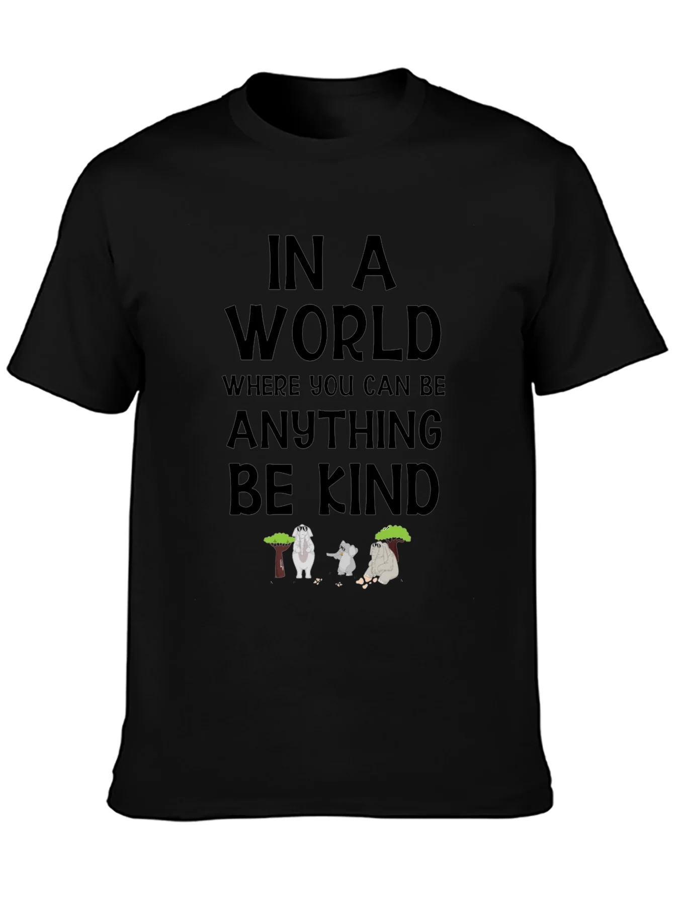 Camiseta Negra con Dise?o S¨¦ Amable
