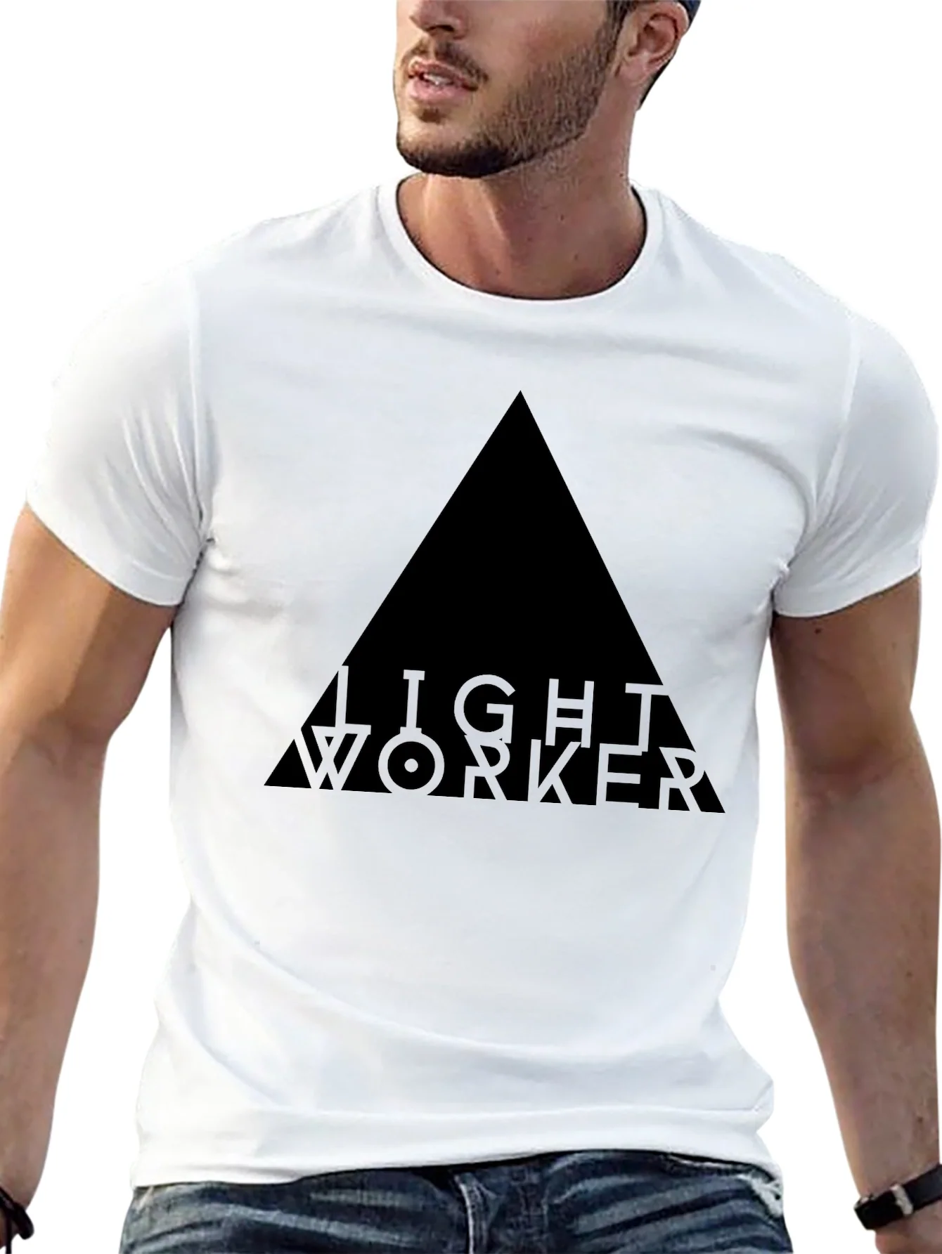 Rebbecca Mens Black Lightworker Graphic T-Shirt