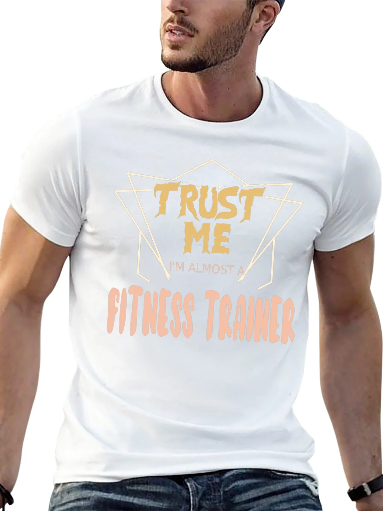 Camiseta Negra Divertida: Casi Entrenador Personal