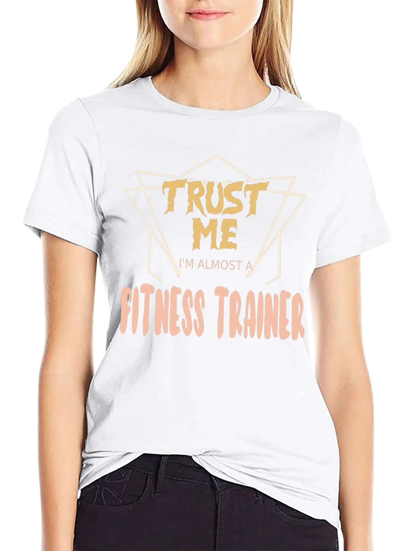 Camiseta Negra Divertida: Casi Entrenador Personal