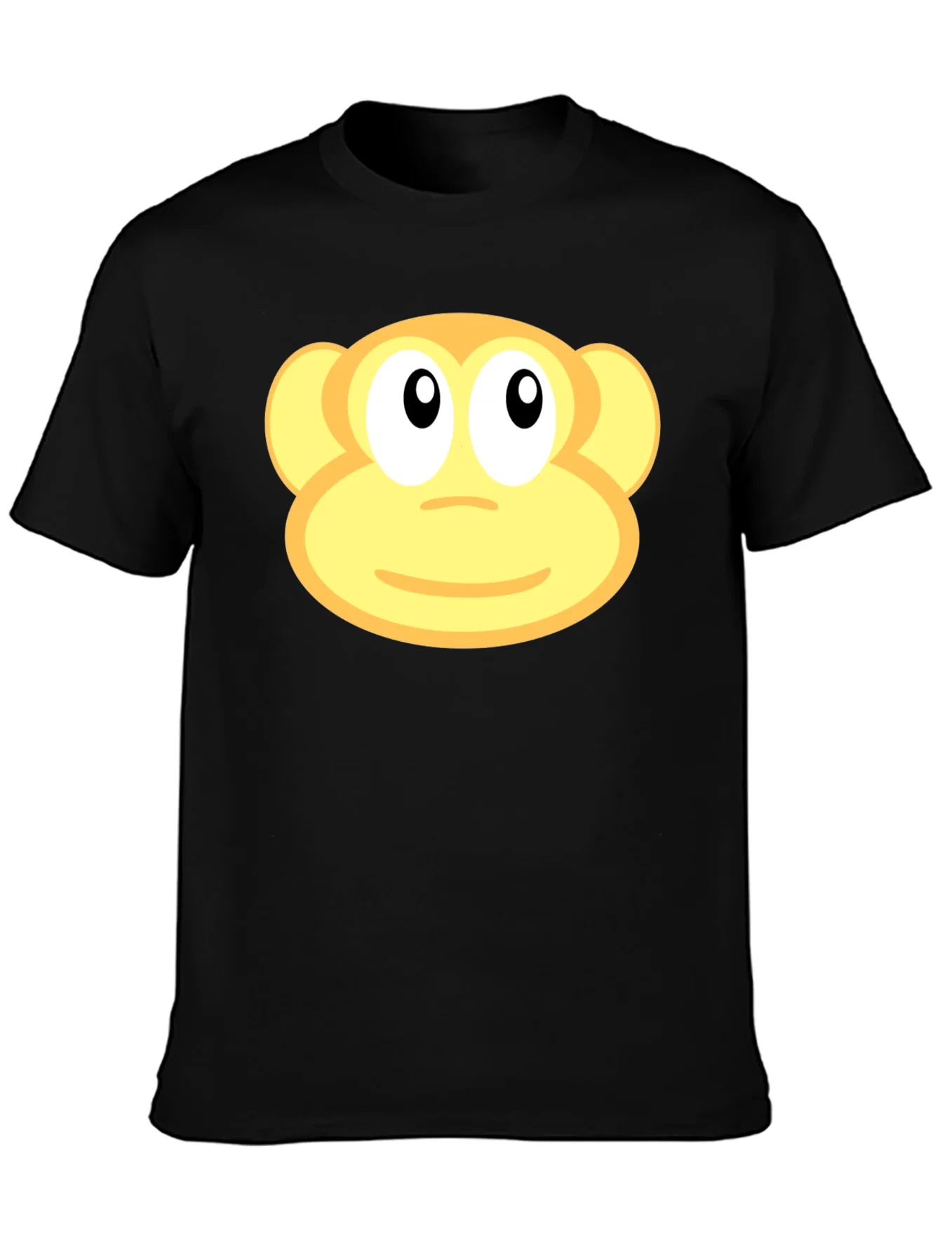 Rebbecca Monkey Face Graphic Black T-Shirt