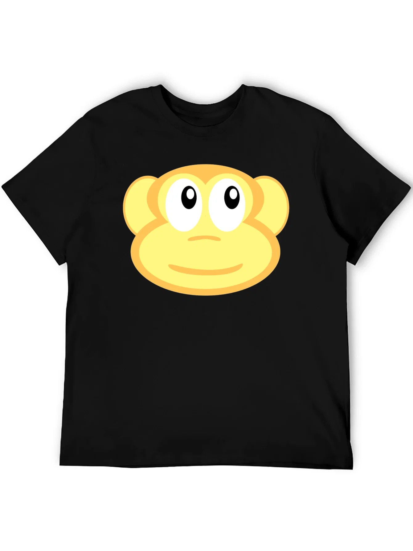 Rebbecca Monkey Face Graphic Black T-Shirt