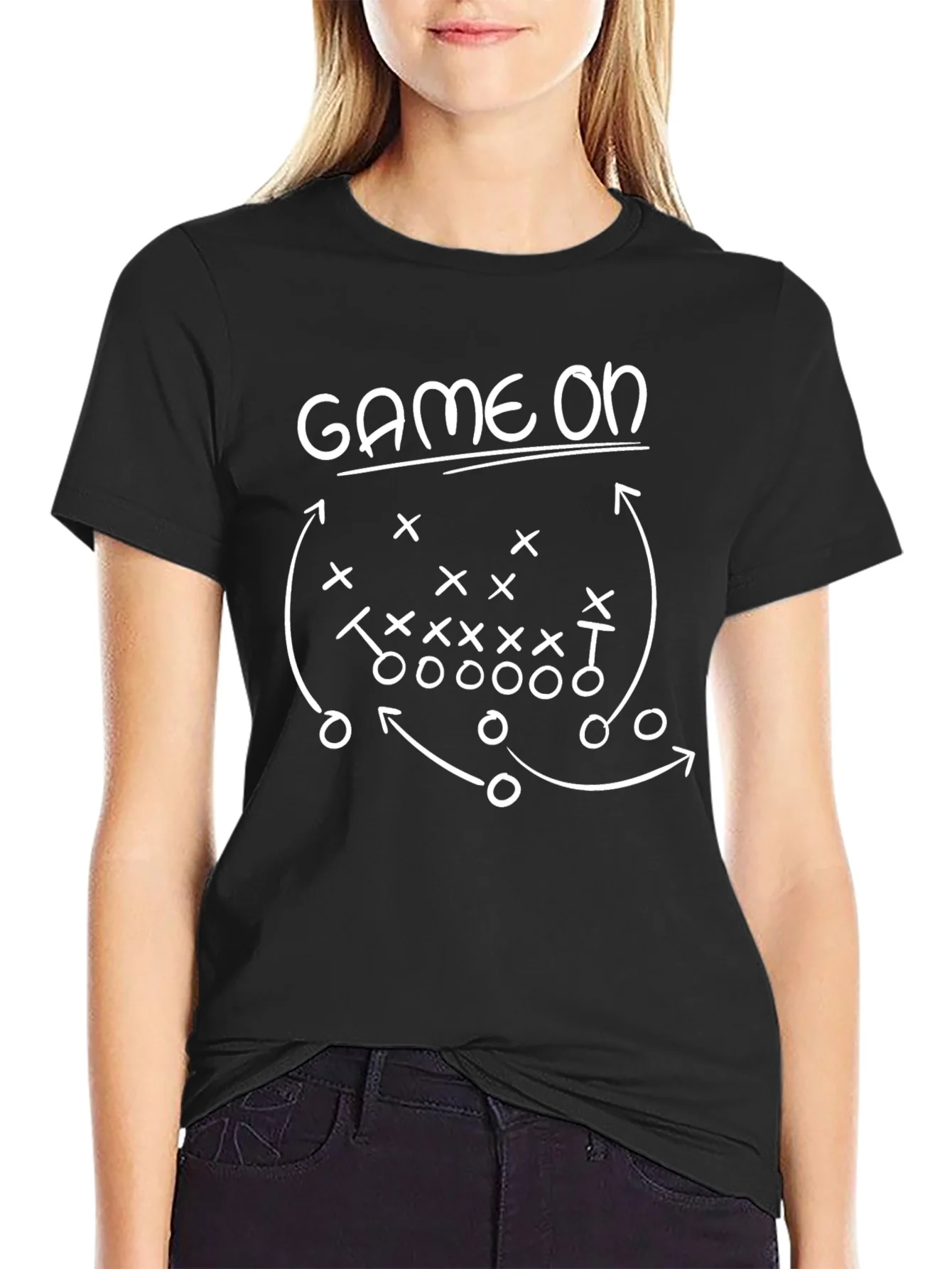 Rebbecca Game On Football T-Shirt