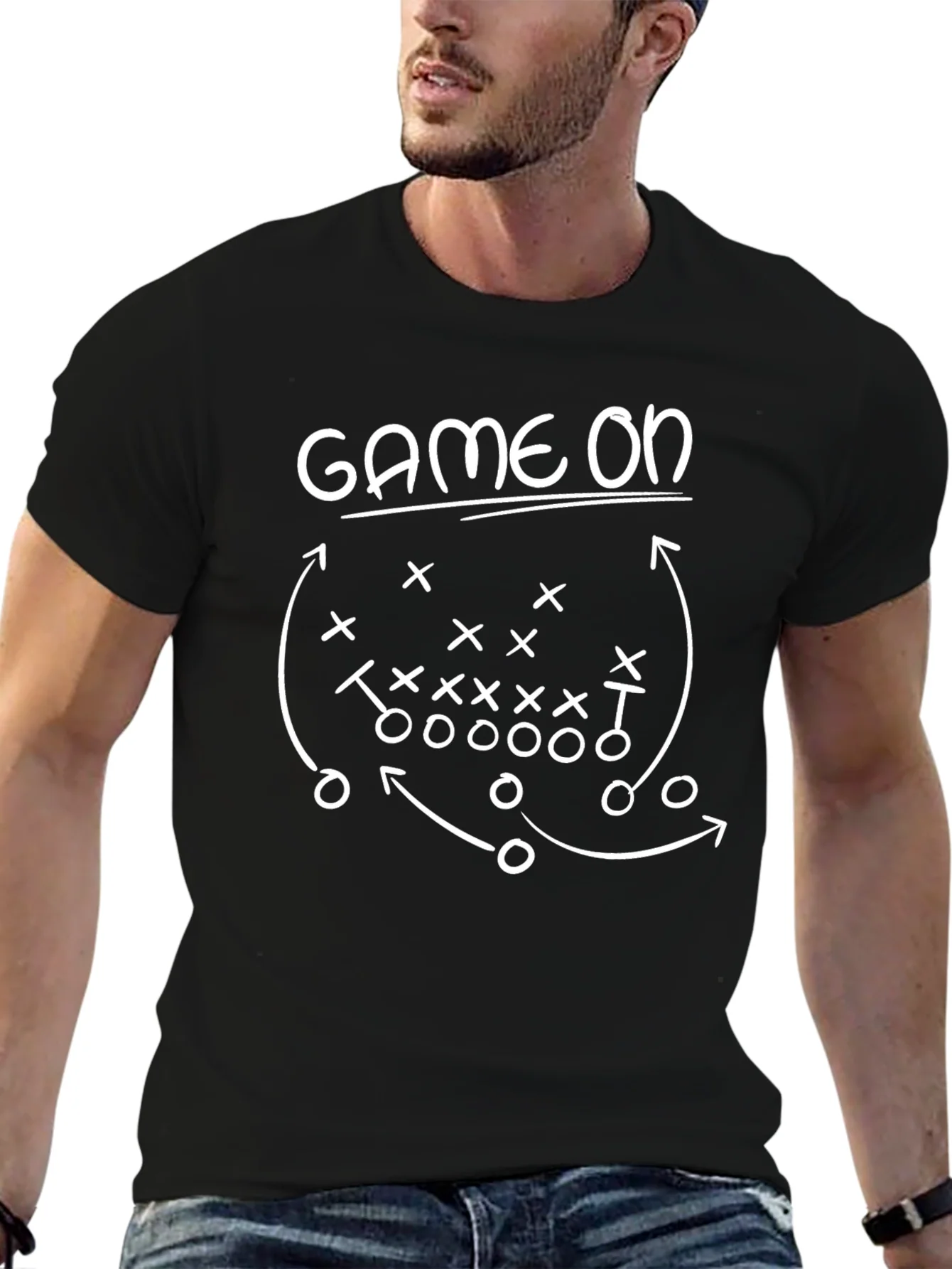 Rebbecca Game On Football T-Shirt