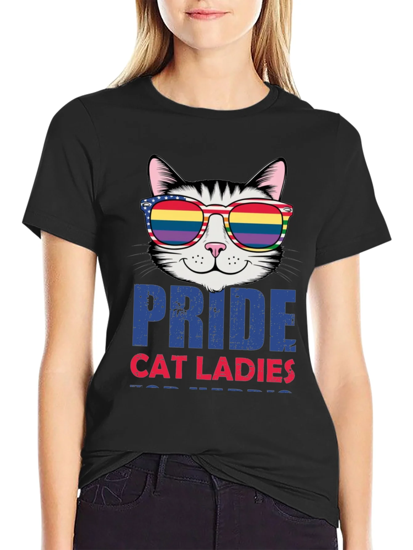 Rebbecca Pride Cat Ladies T-Shirt LGBTQ+ Tee