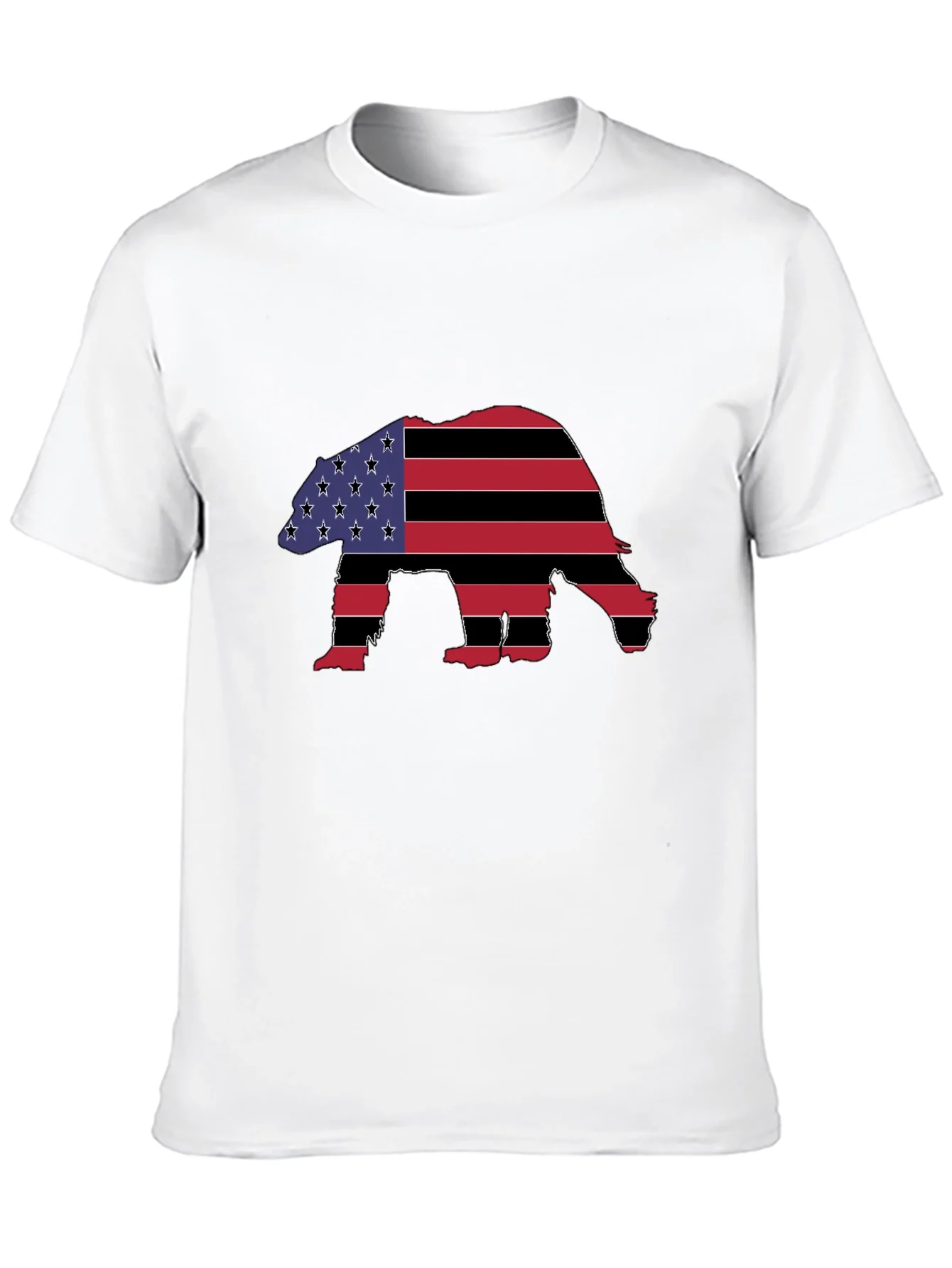 Rebbecca American Flag Bear Graphic T-Shirt