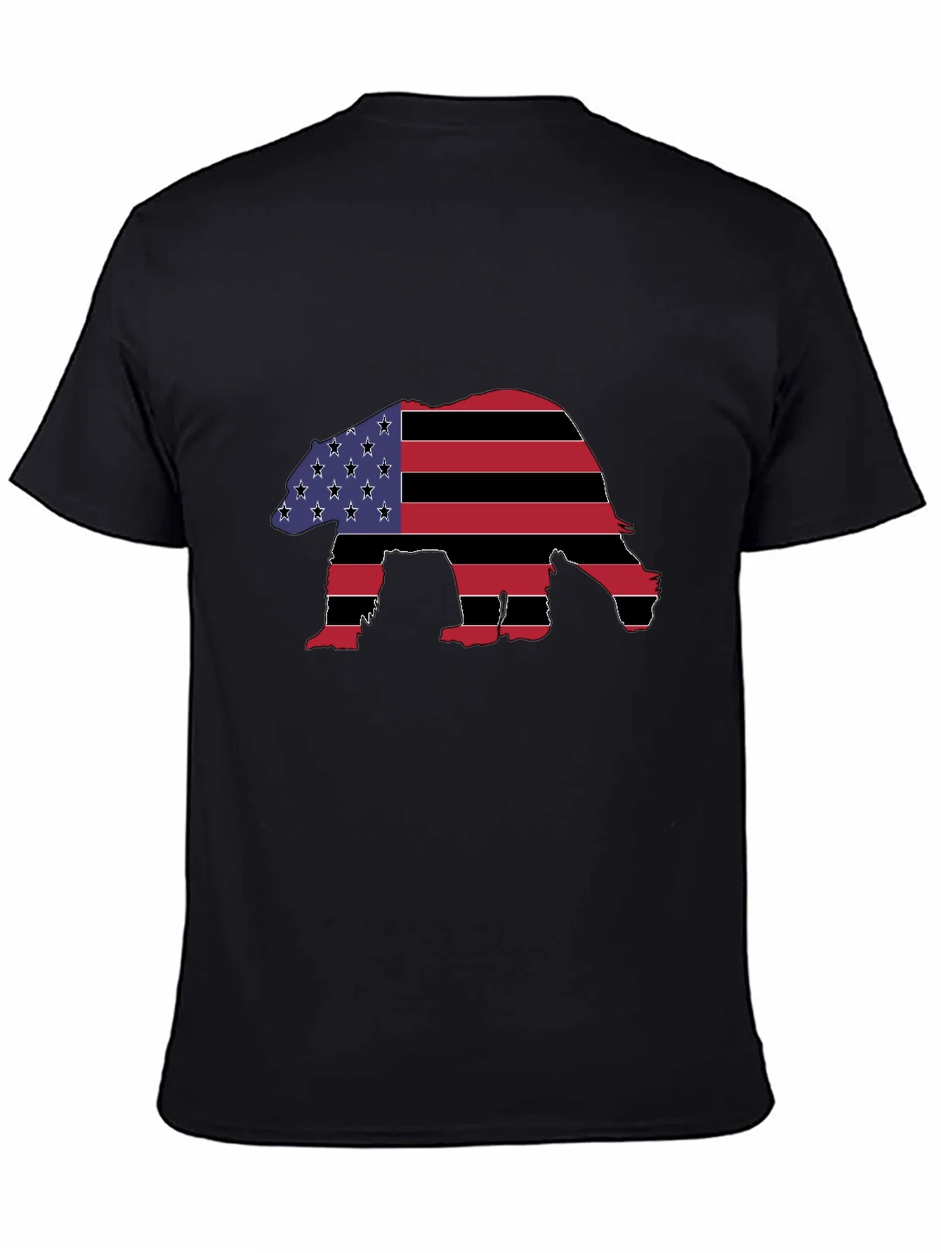 Rebbecca American Flag Bear Graphic T-Shirt