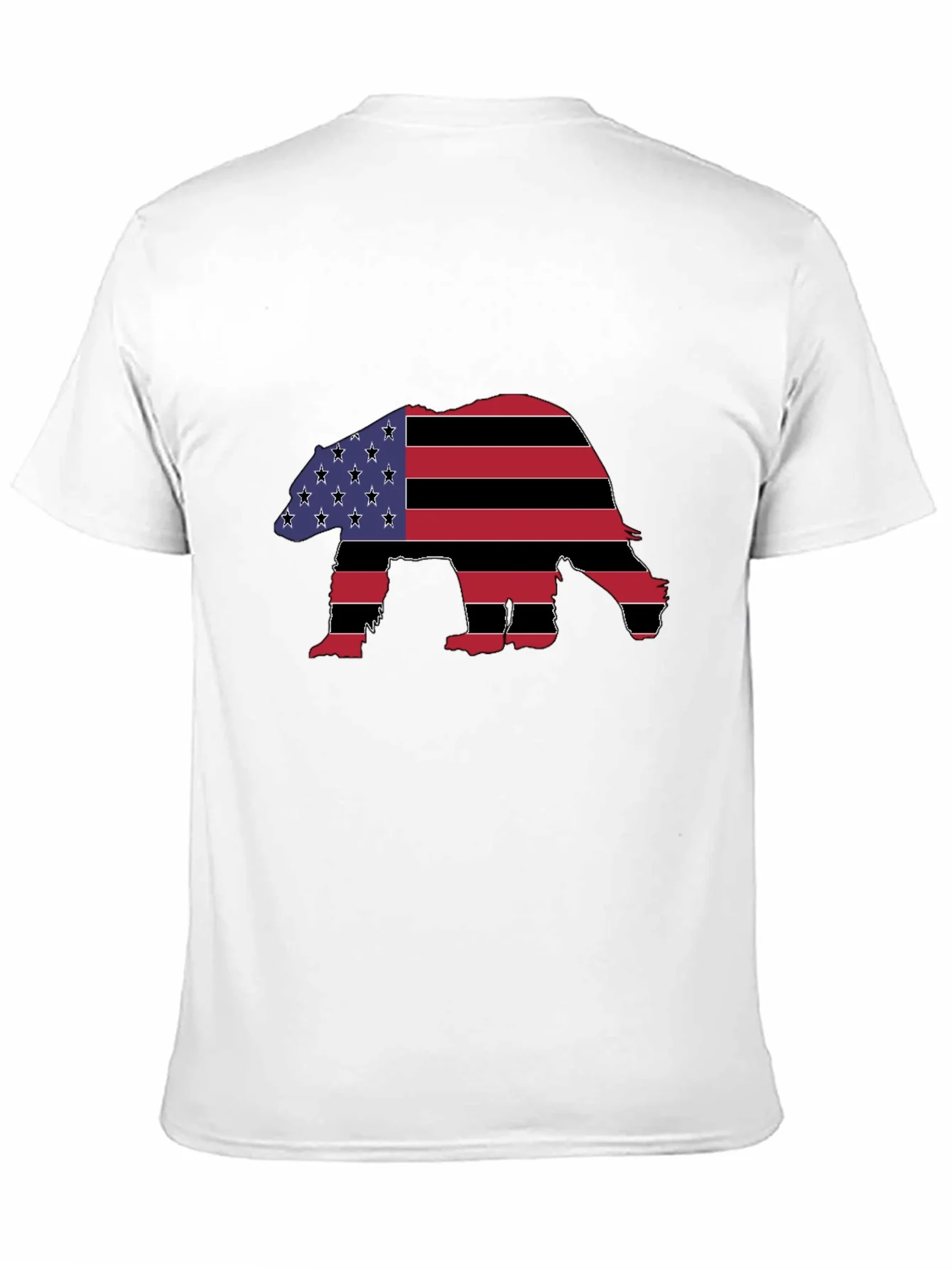 Rebbecca American Flag Bear Graphic T-Shirt