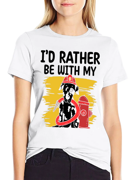 Rebbecca Dog Firefighter Graphic Tee