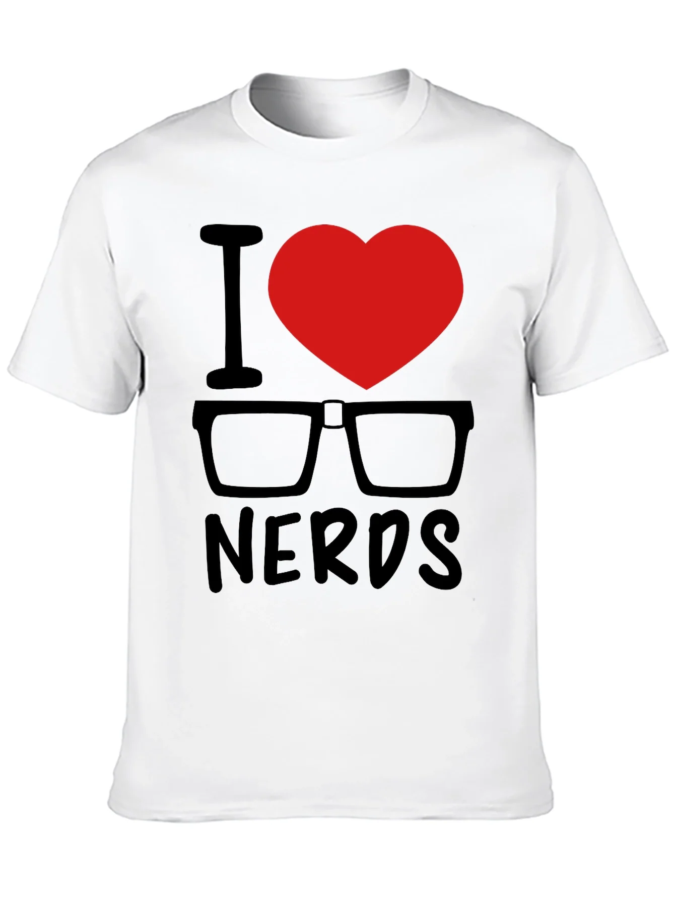 Rebbecca I Heart Nerds Black Graphic Tee