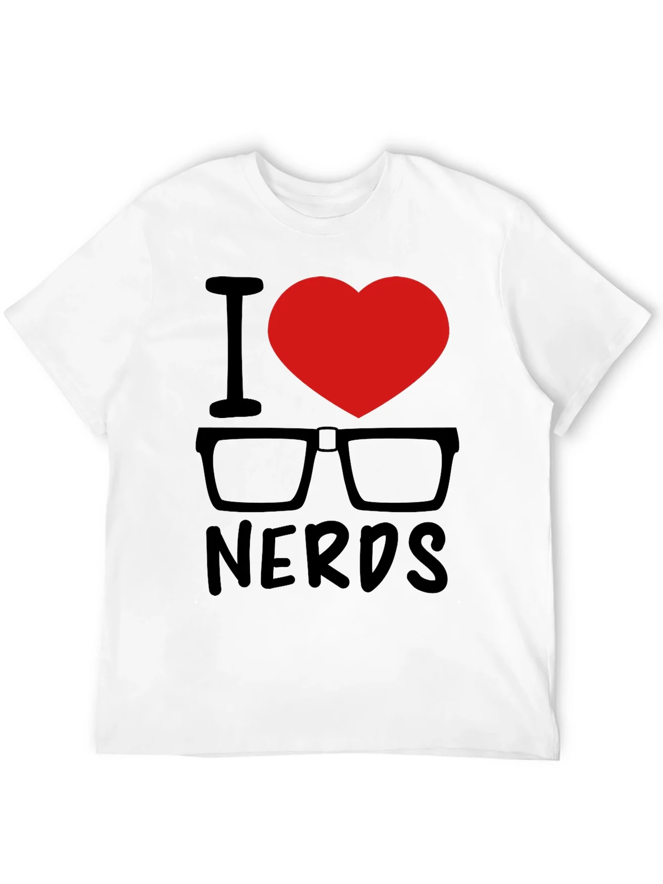 Rebbecca I Heart Nerds Black Graphic Tee
