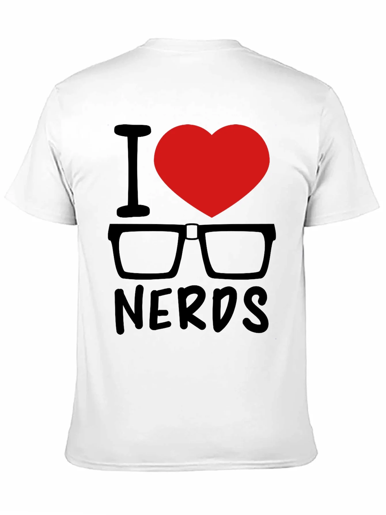 Rebbecca I Heart Nerds Black Graphic Tee