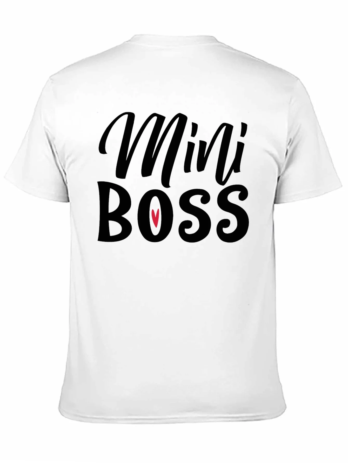 Camiseta Negra Mini Boss con Coraz¨®n