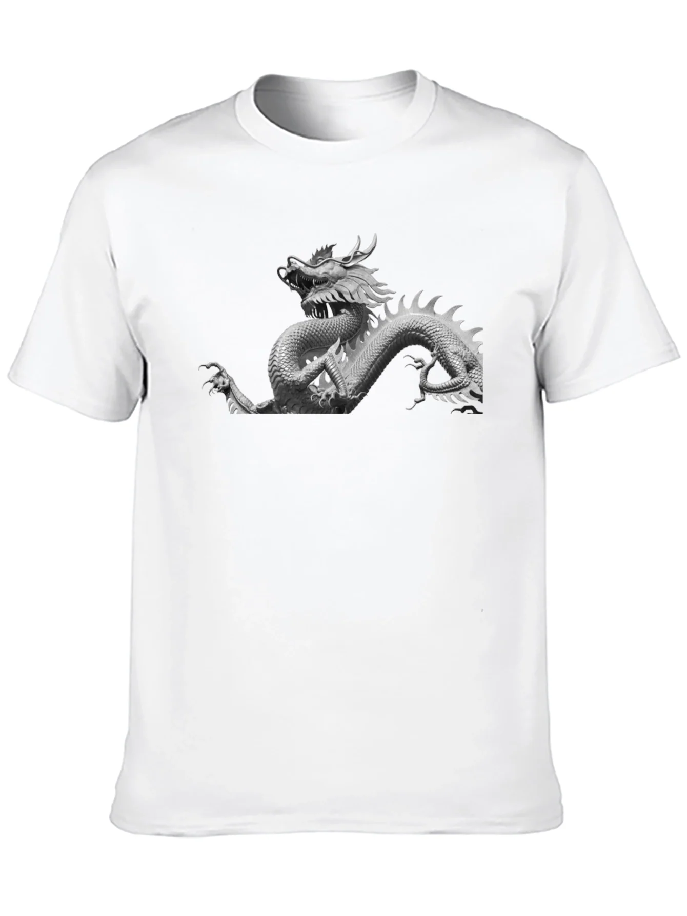 Camiseta Negra Drag¨®n Chino Estilizada