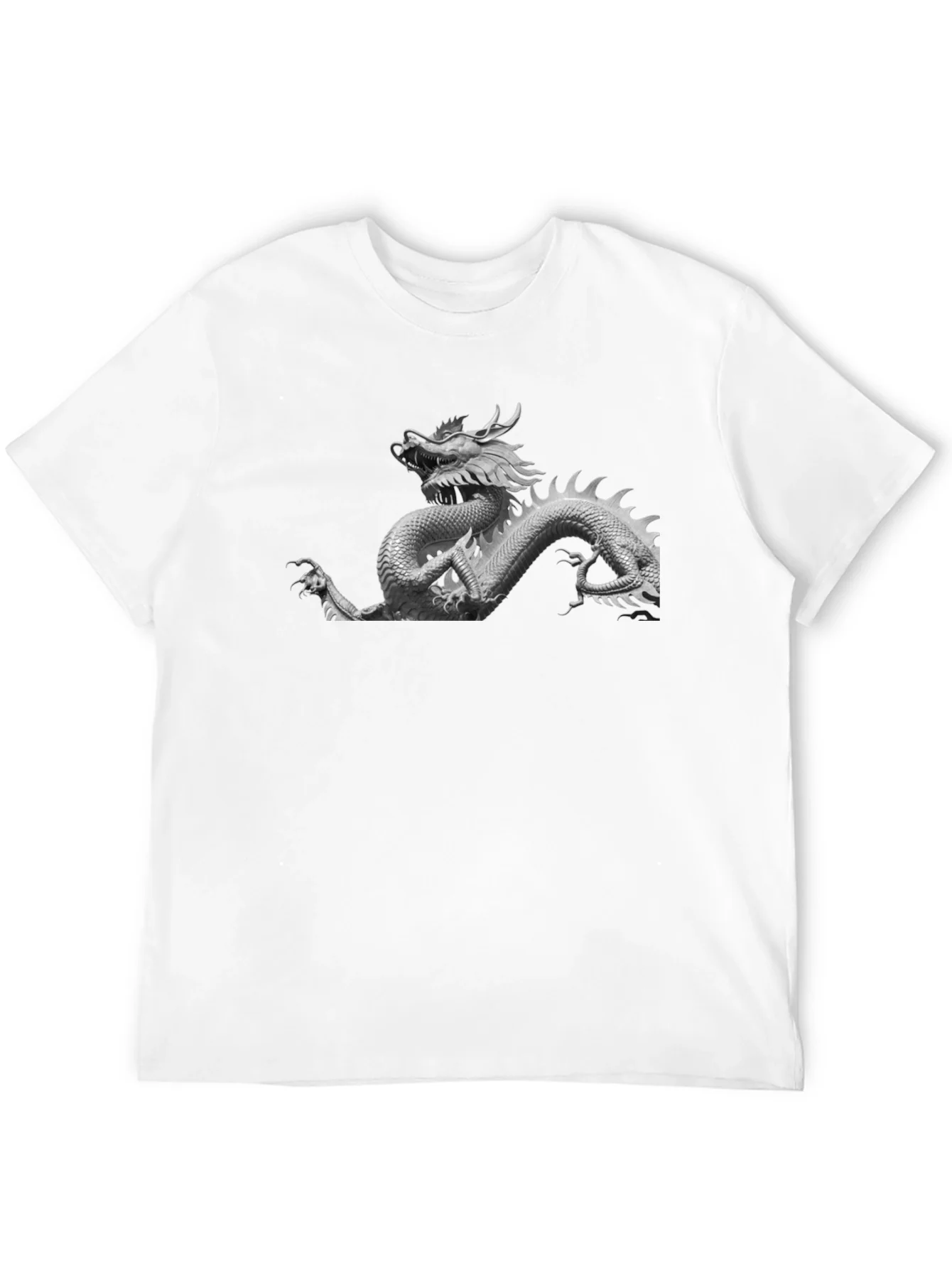 Camiseta Negra Drag¨®n Chino Estilizada