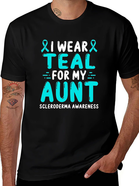 Camiseta Conciencia Esclerodermia Llevo verde azulado para mi t¨ªa
