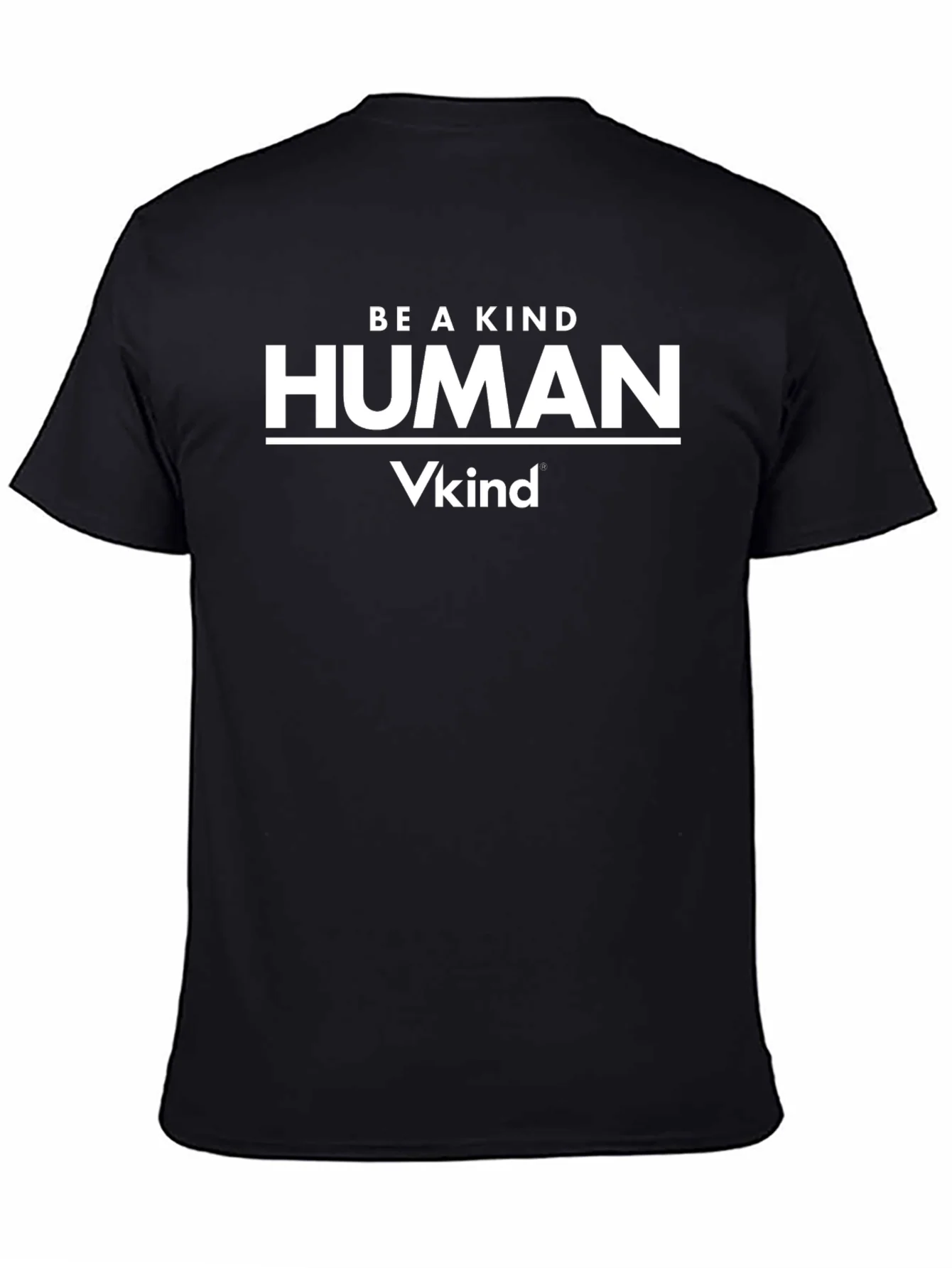 Camiseta Negra Vkind: S¨¦ un Humano Amable