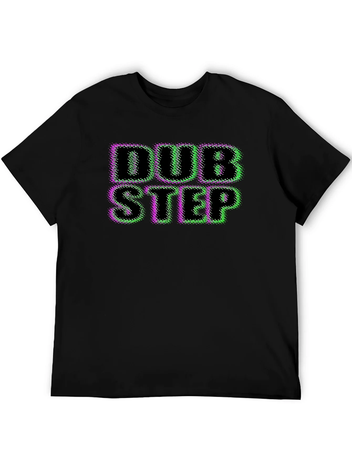 Camiseta Negra Dubstep Dise?o Gr¨¢fico ¨²nico