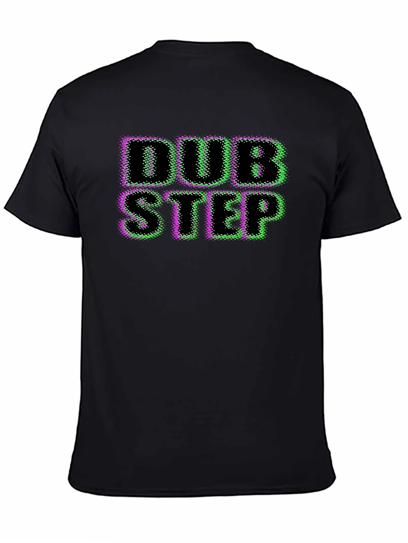 Camiseta Negra Dubstep Dise?o Gr¨¢fico ¨²nico