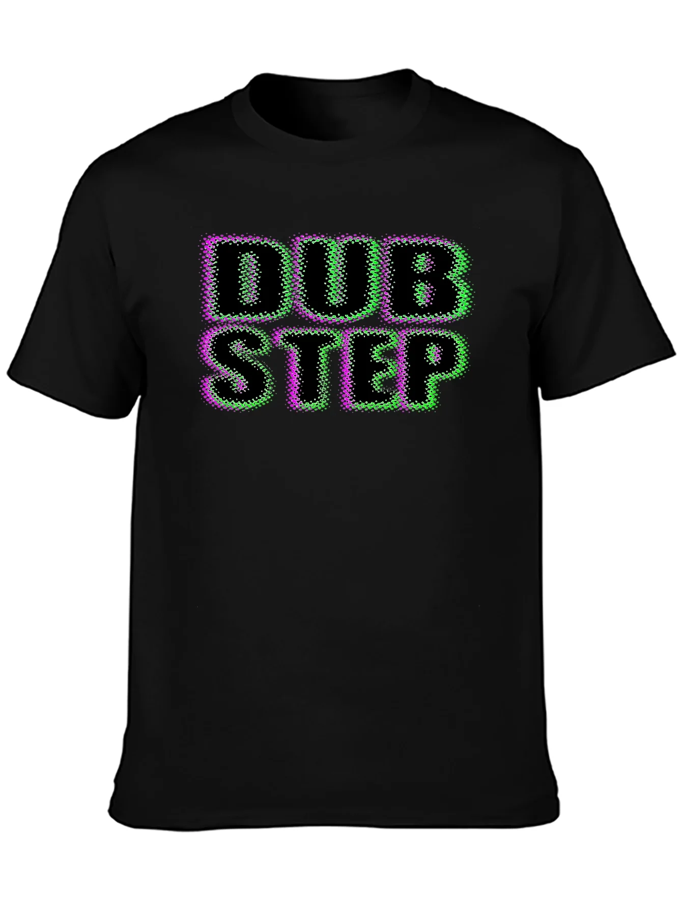 Camiseta Negra Dubstep Dise?o Gr¨¢fico ¨²nico