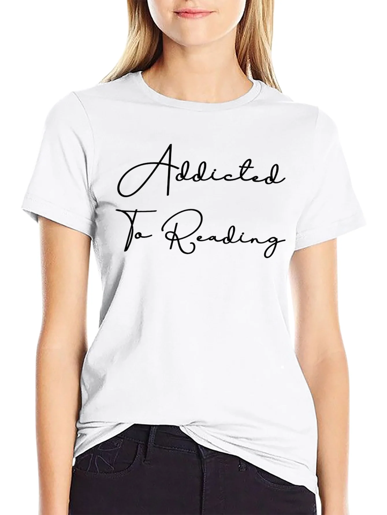 Camiseta Negra Addicted to Reading