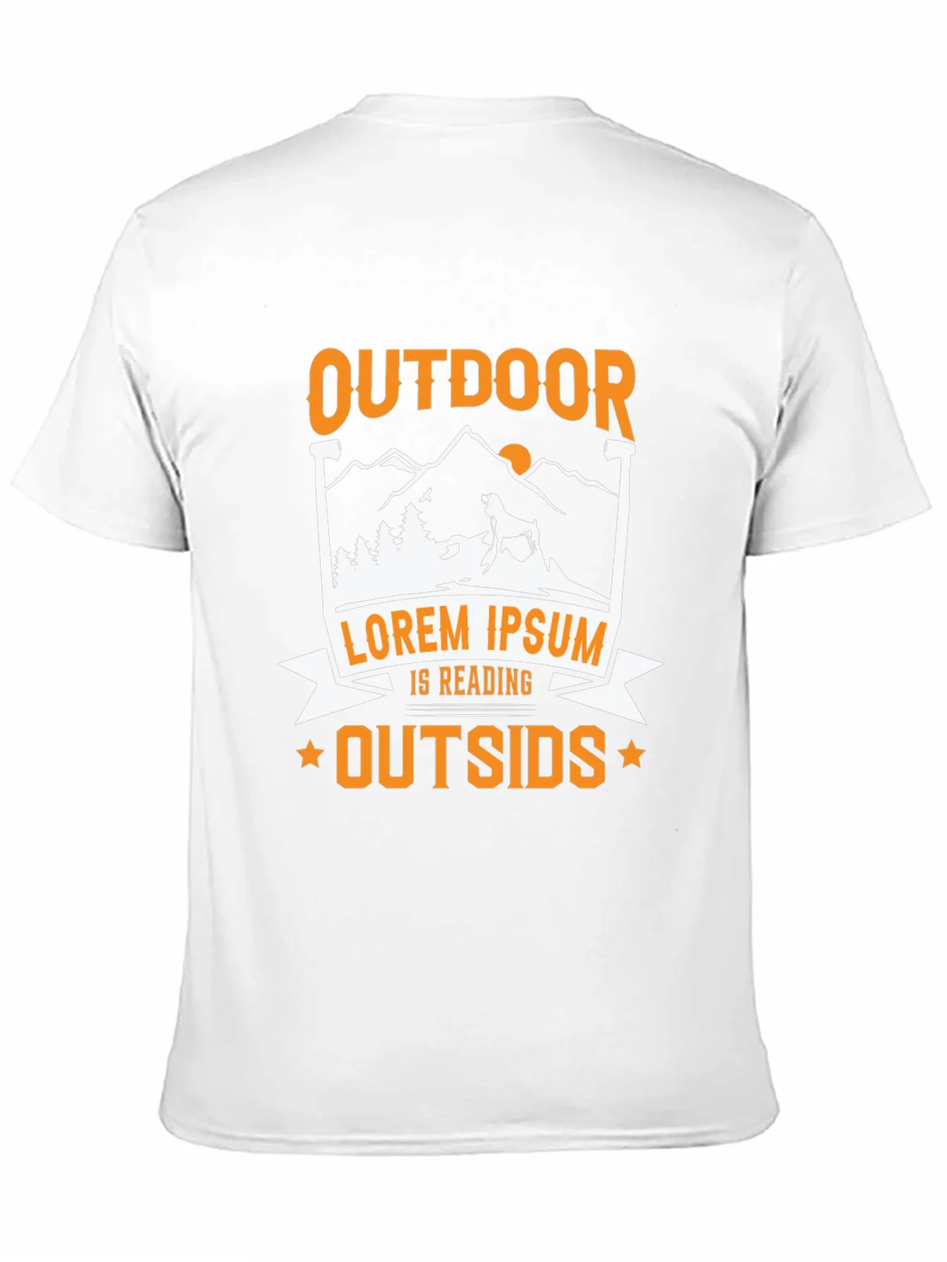 Camiseta Negra Outdoor Is Reading Outsids