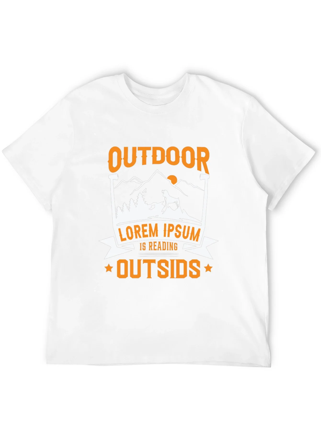 Camiseta Negra Outdoor Is Reading Outsids