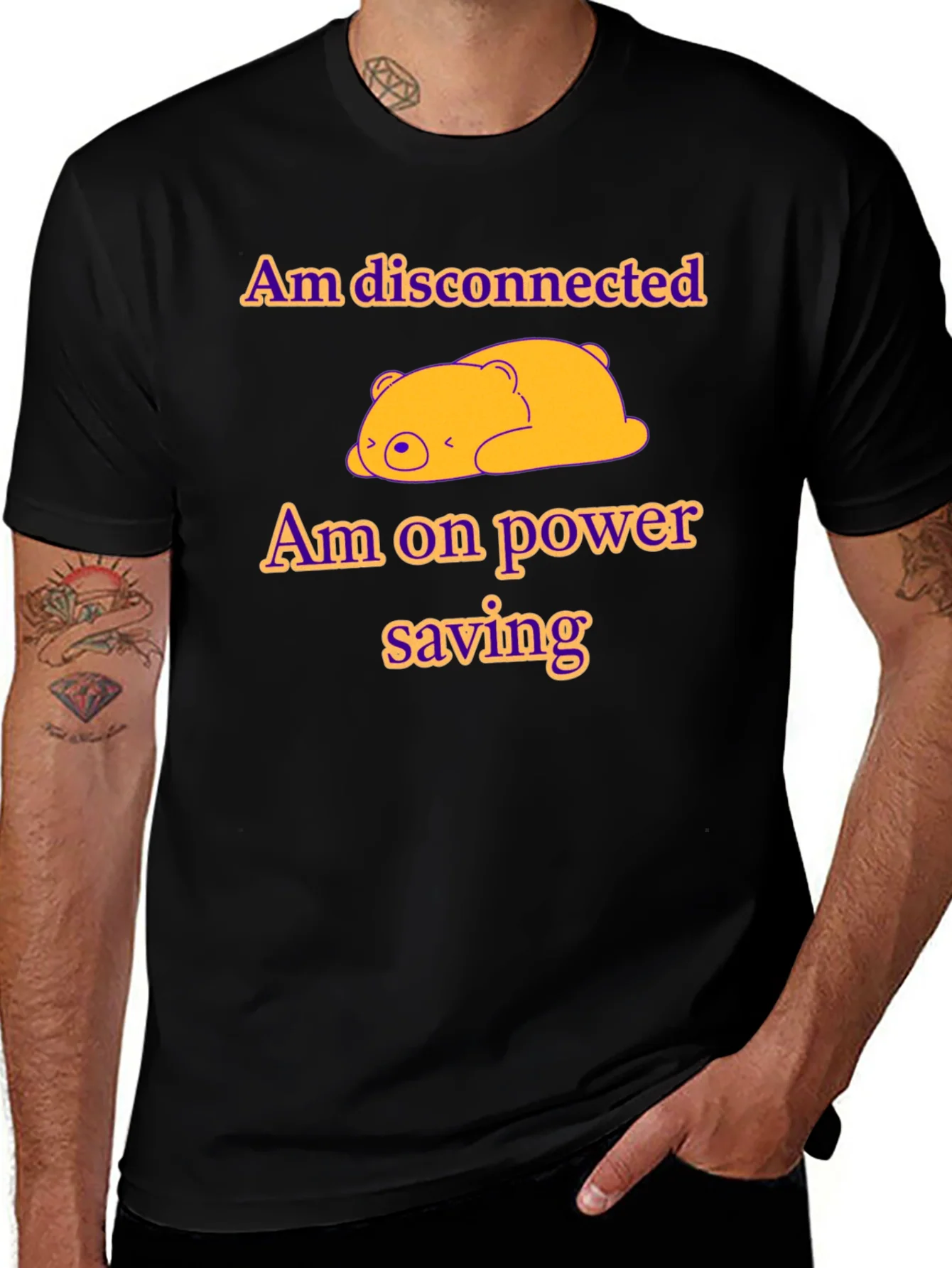 Camiseta Desconectado Ahorro de Energ¨ªa