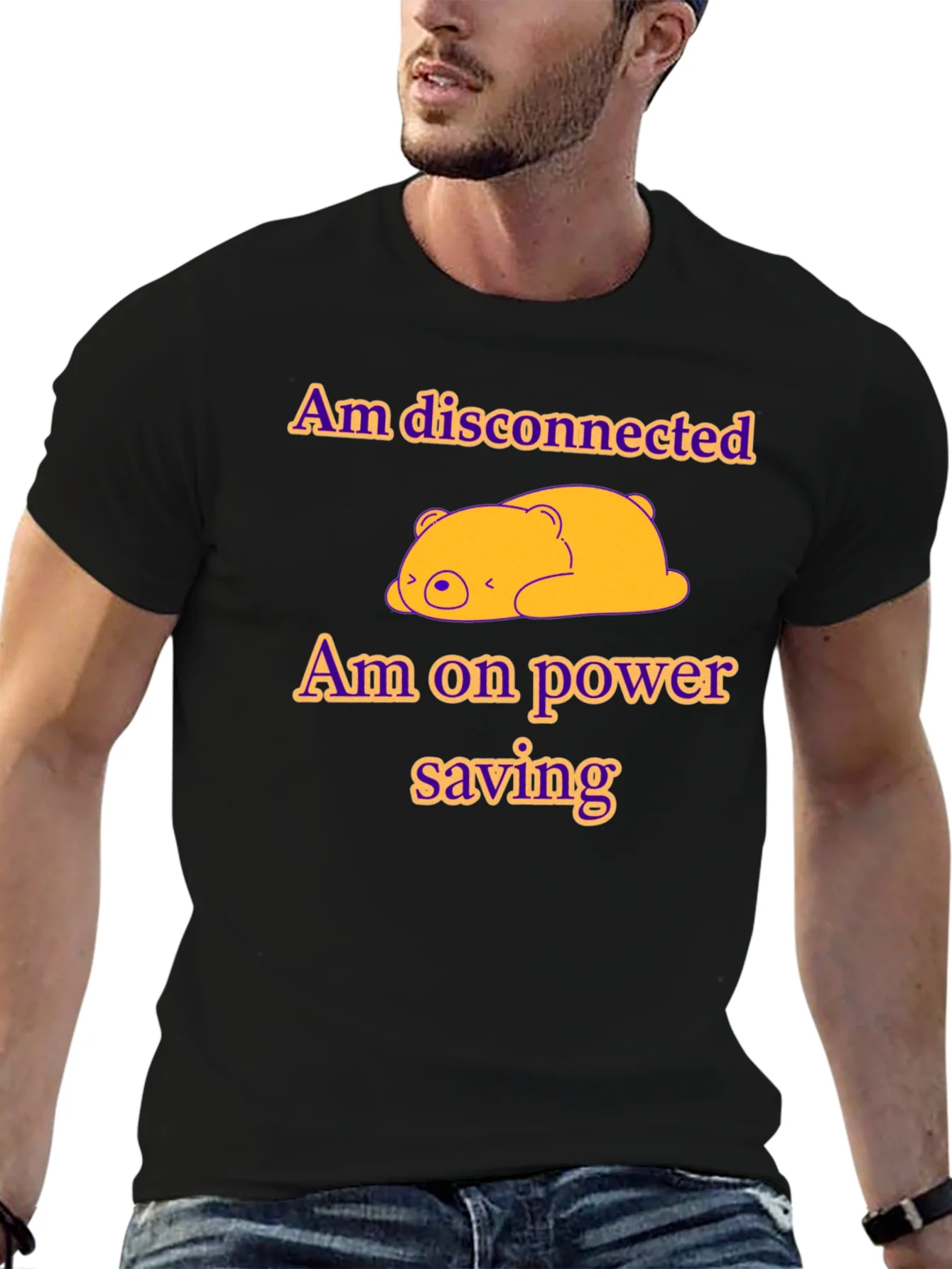 Camiseta Desconectado Ahorro de Energ¨ªa