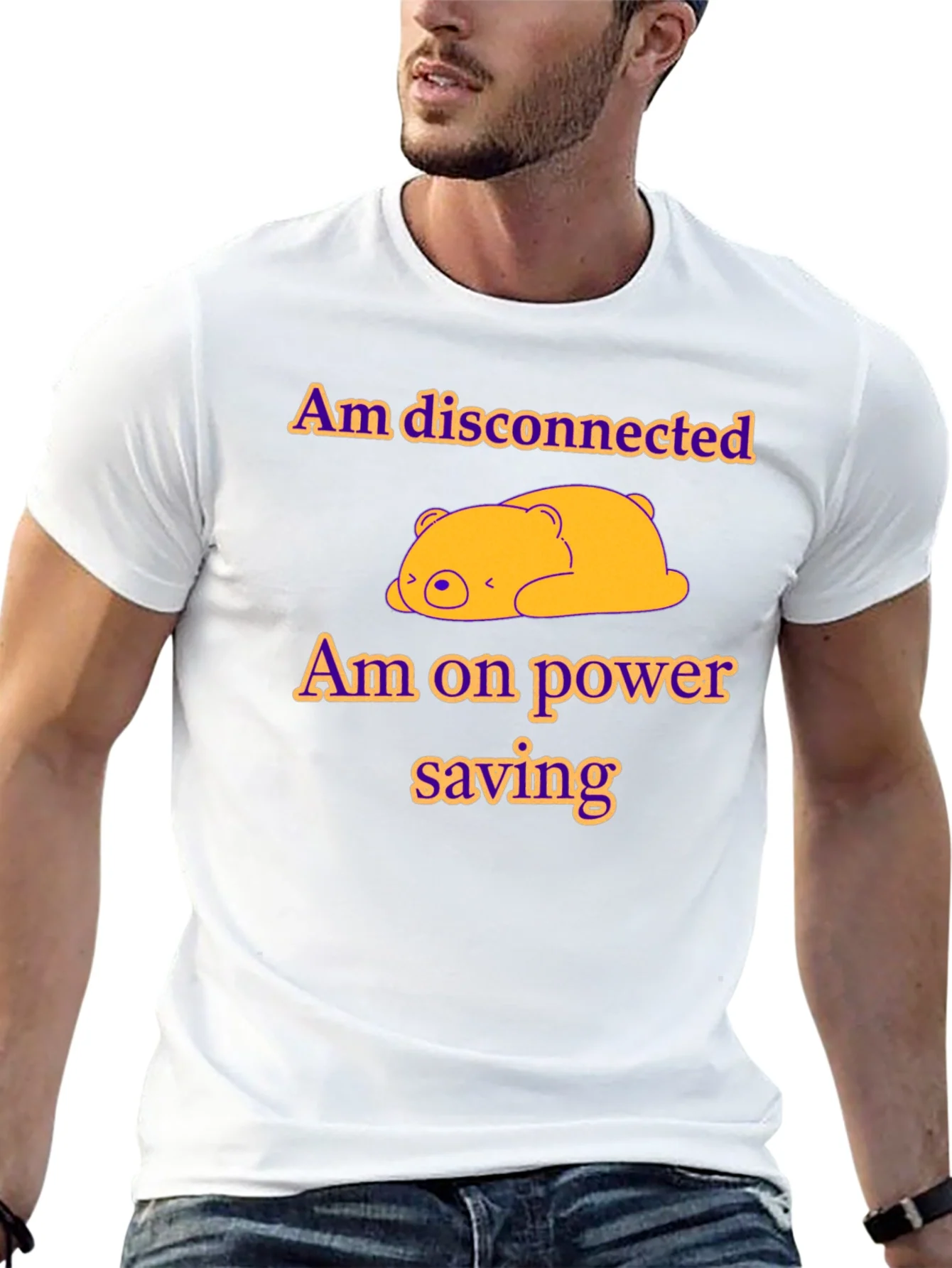 Camiseta Desconectado Ahorro de Energ¨ªa