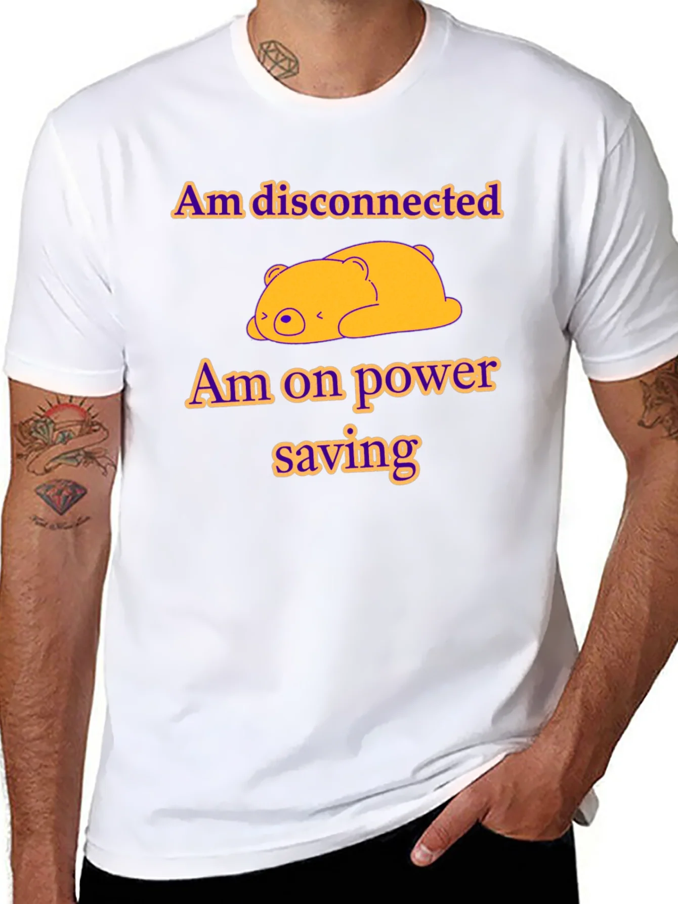 Camiseta Desconectado Ahorro de Energ¨ªa