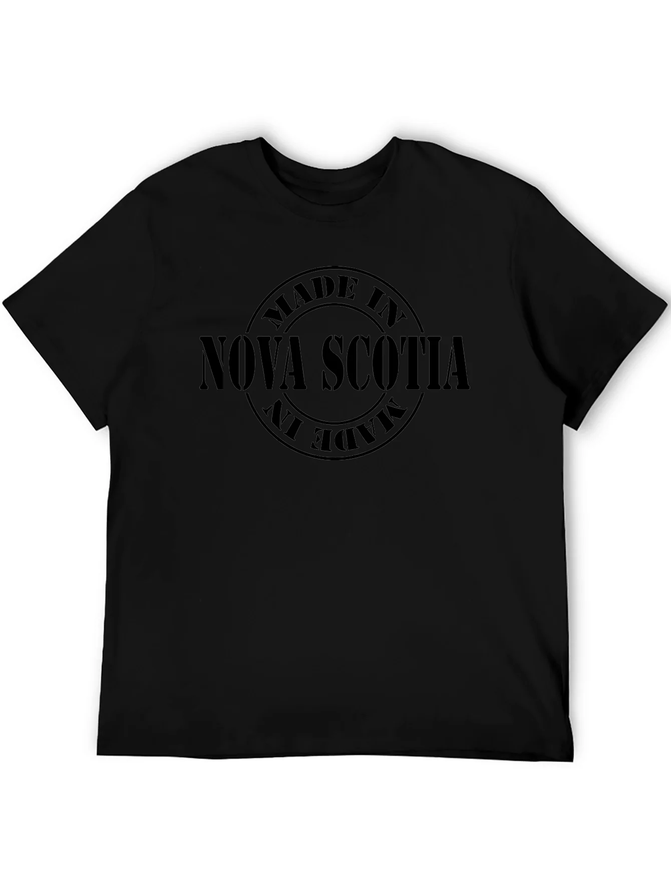 Camiseta Negra Made in Nova Scotia