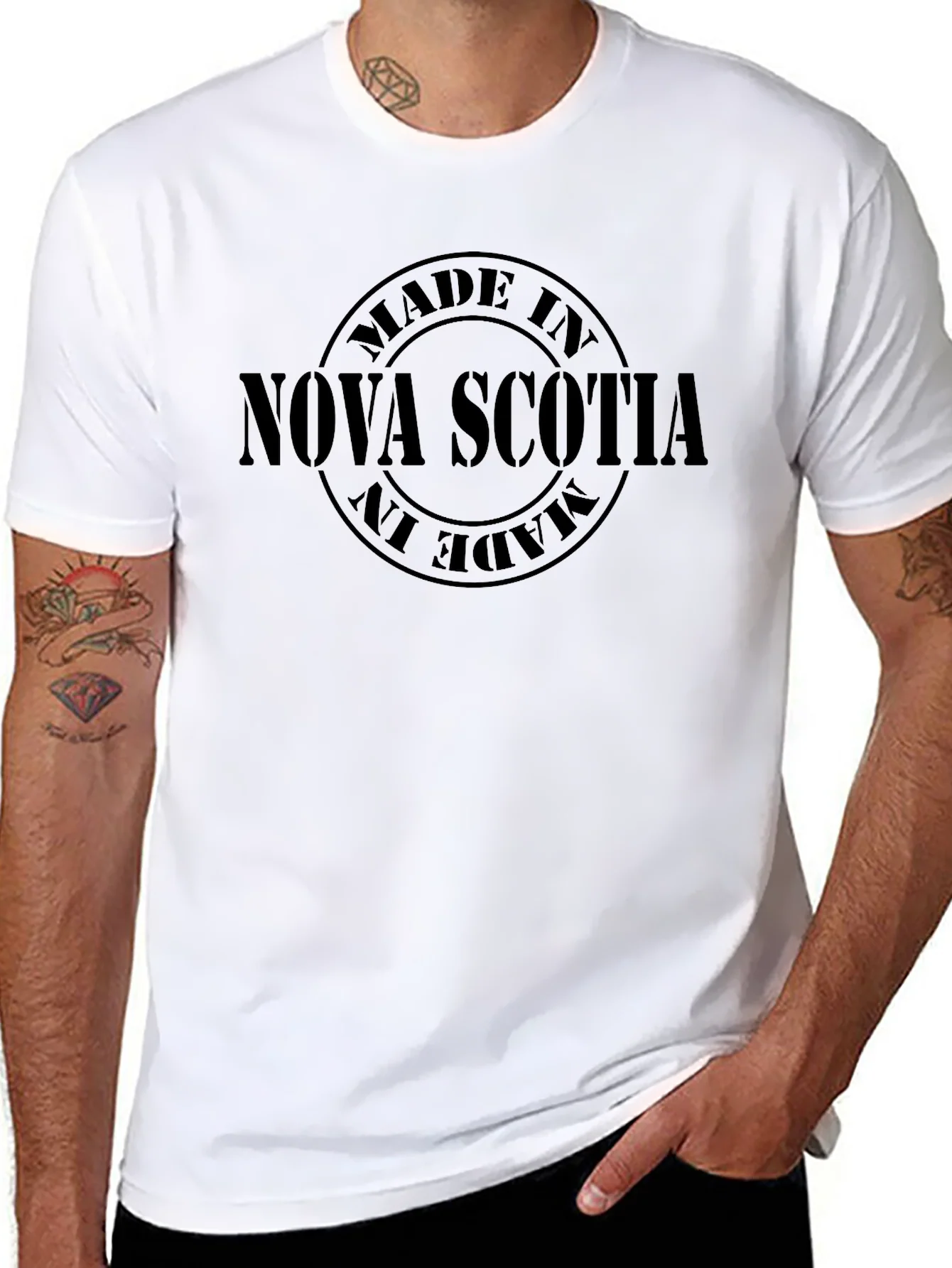Camiseta Negra Made in Nova Scotia