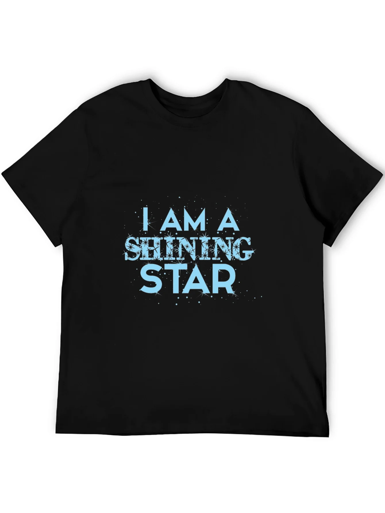 Camiseta Negra con Dise?o Soy una Estrella Brillante