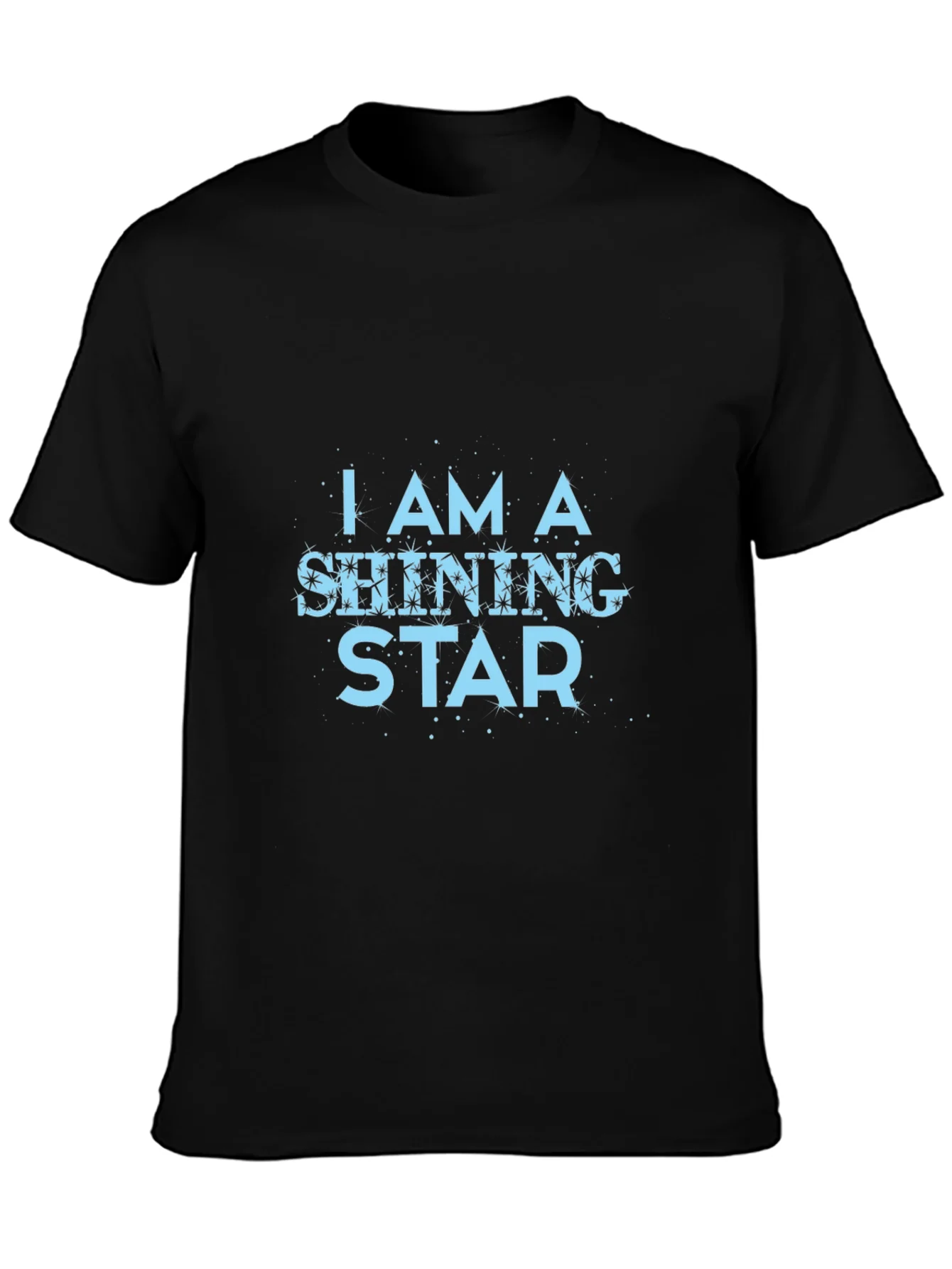 Camiseta Negra con Dise?o Soy una Estrella Brillante