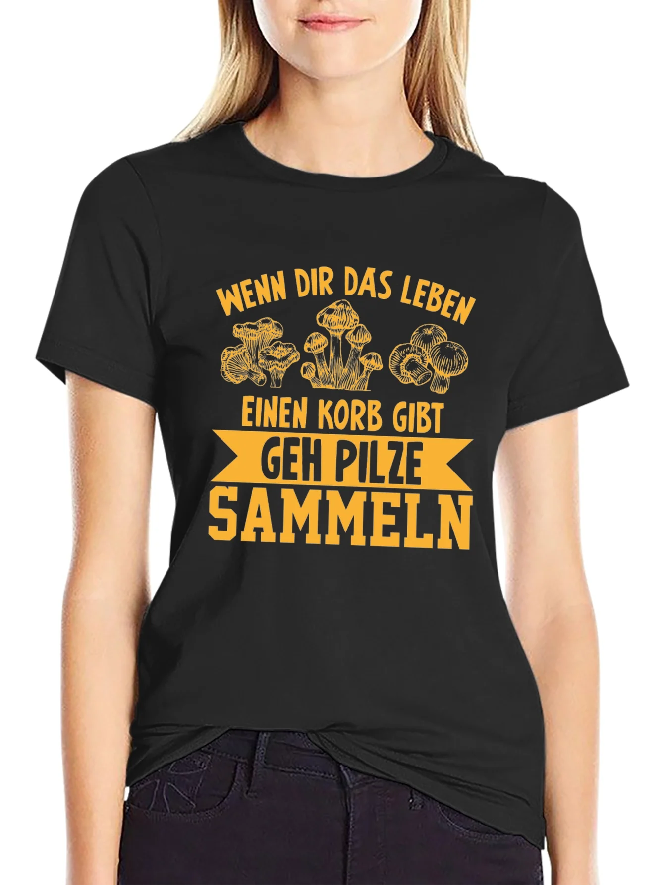 Rebbecca Mushroom Hunting T-Shirt - German Humor Tee