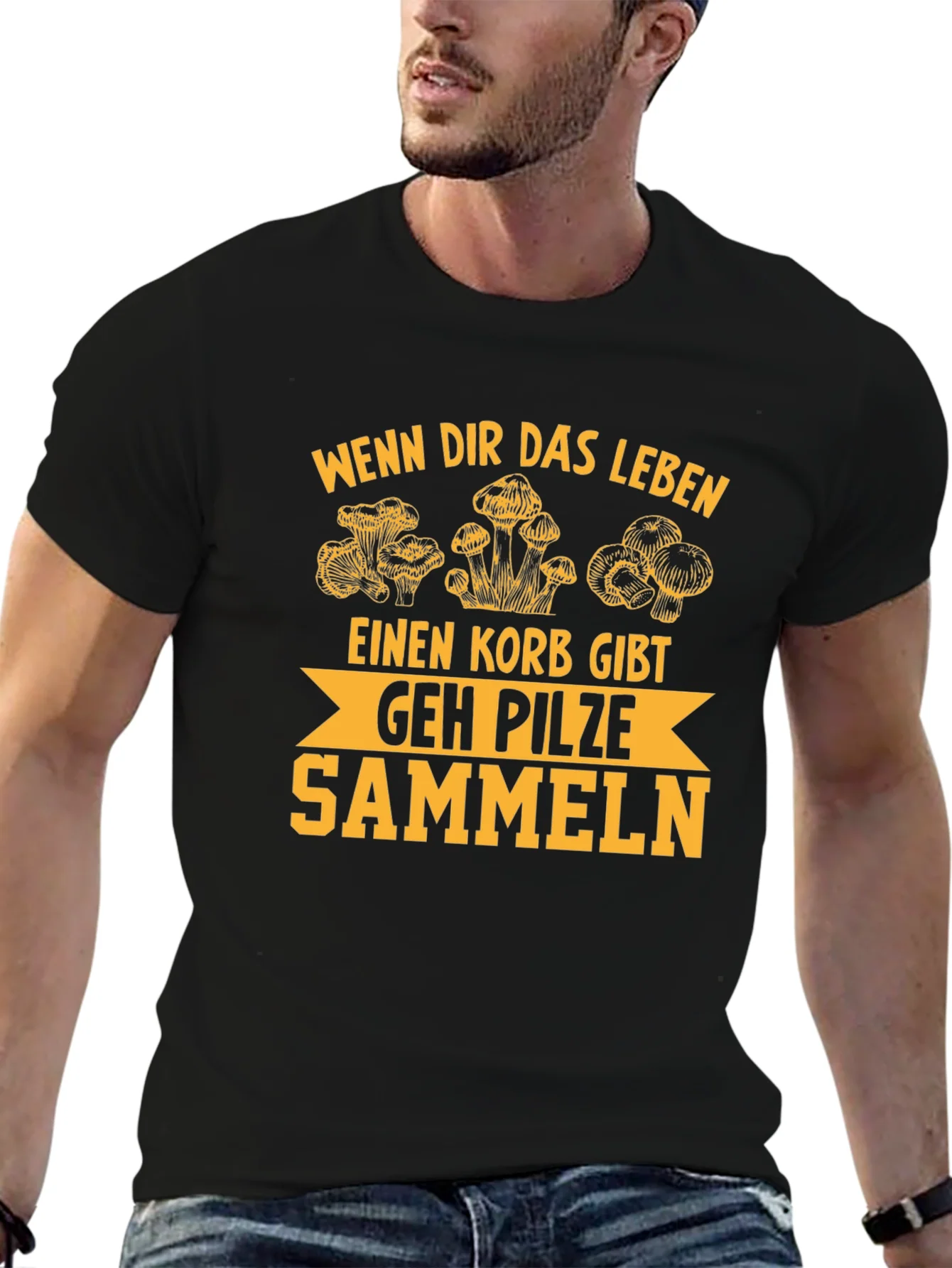 Rebbecca Mushroom Hunting T-Shirt - German Humor Tee