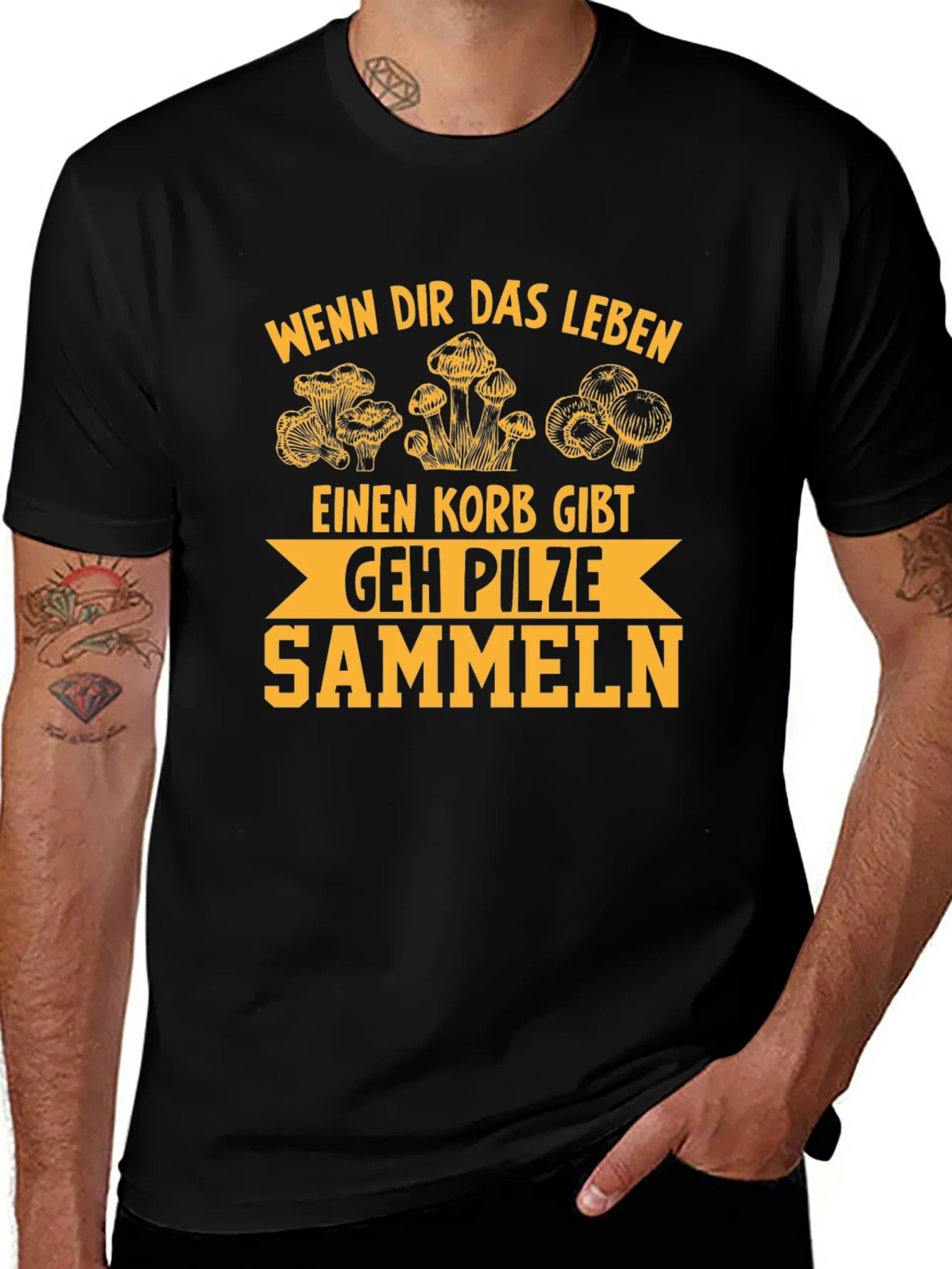 Rebbecca Mushroom Hunting T-Shirt - German Humor Tee
