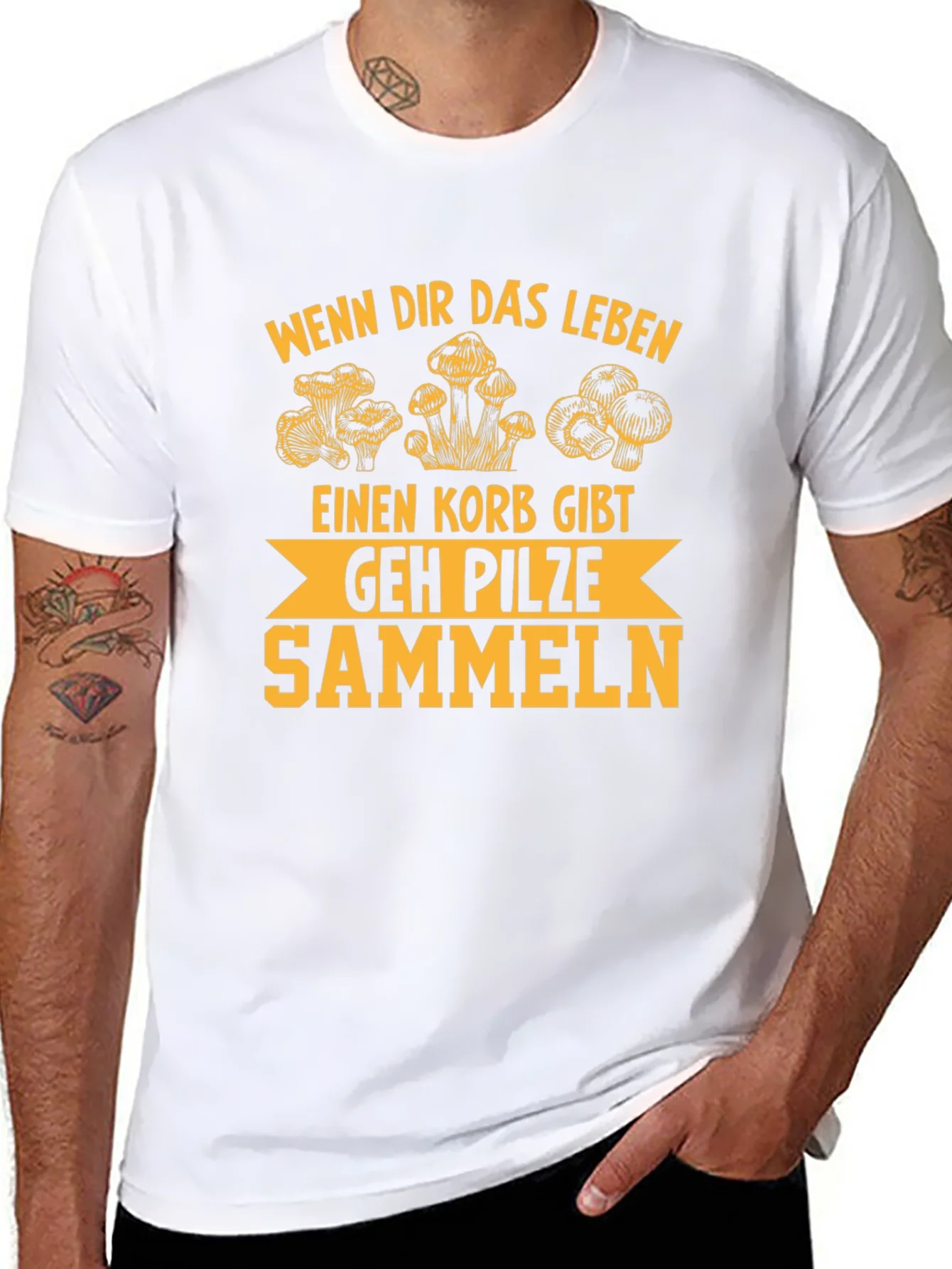 Rebbecca Mushroom Hunting T-Shirt - German Humor Tee
