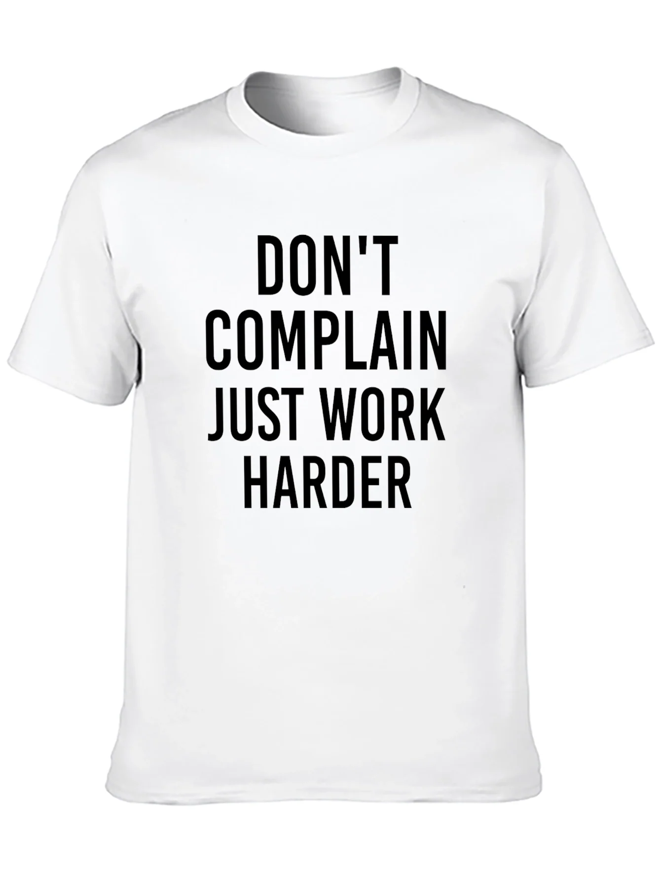 Camiseta Negra Motivacional: ?Trabaja Duro!