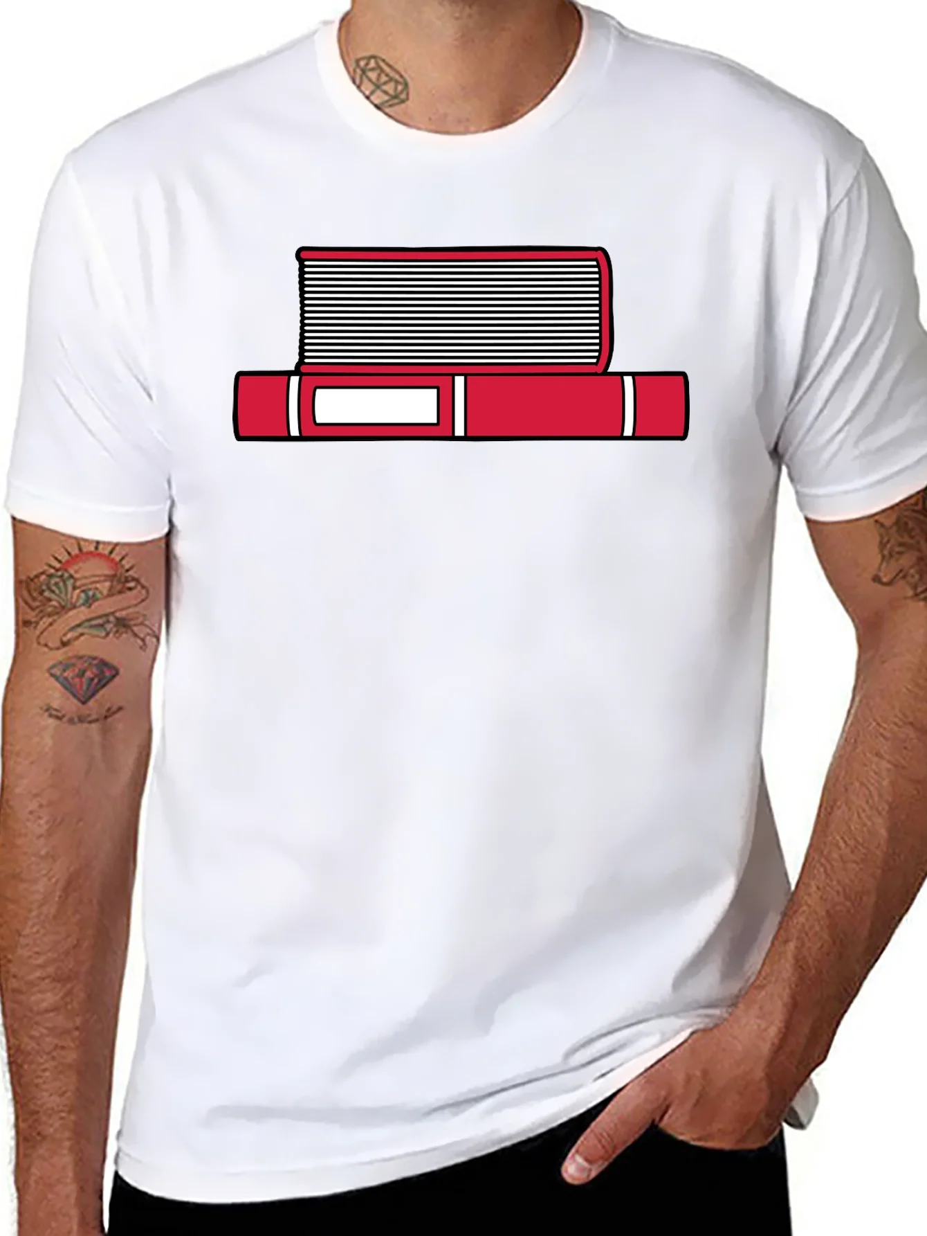 Rebbecca Book Stack Graphic T-Shirt