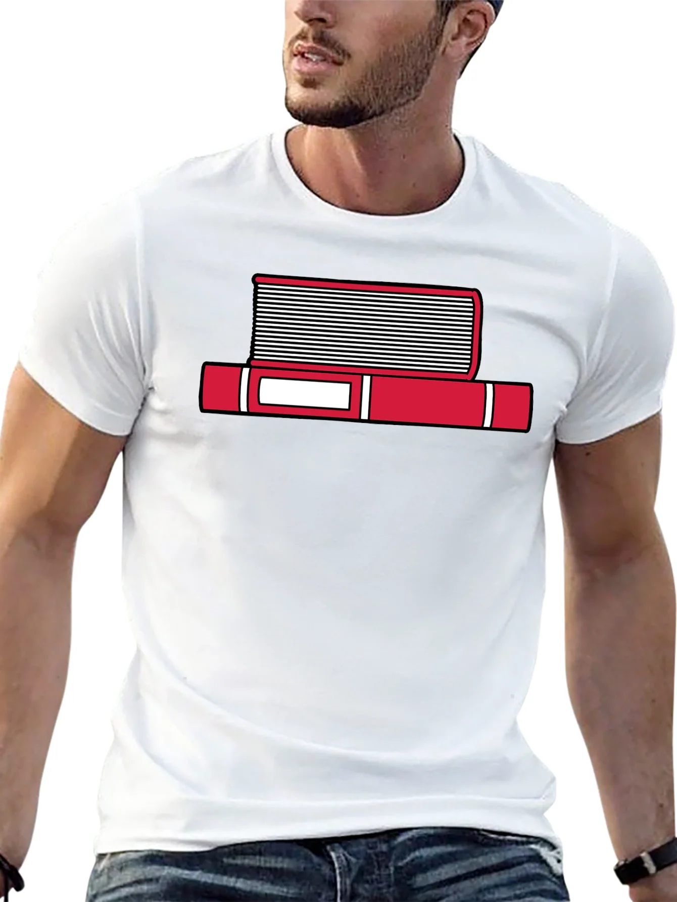 Rebbecca Book Stack Graphic T-Shirt