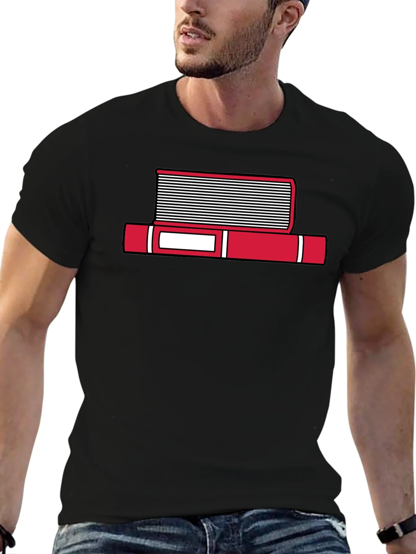 Rebbecca Book Stack Graphic T-Shirt