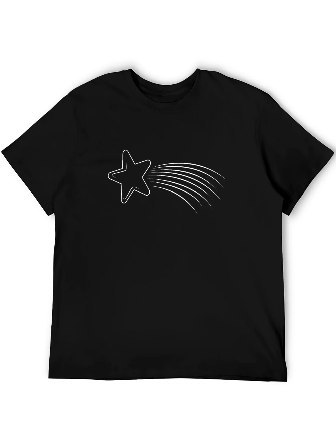 Camiseta Negra con Estrella Fugaz