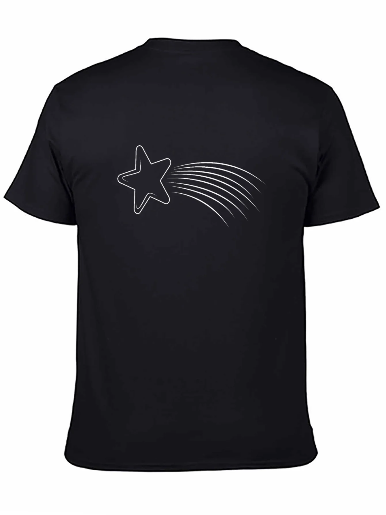 Camiseta Negra con Estrella Fugaz