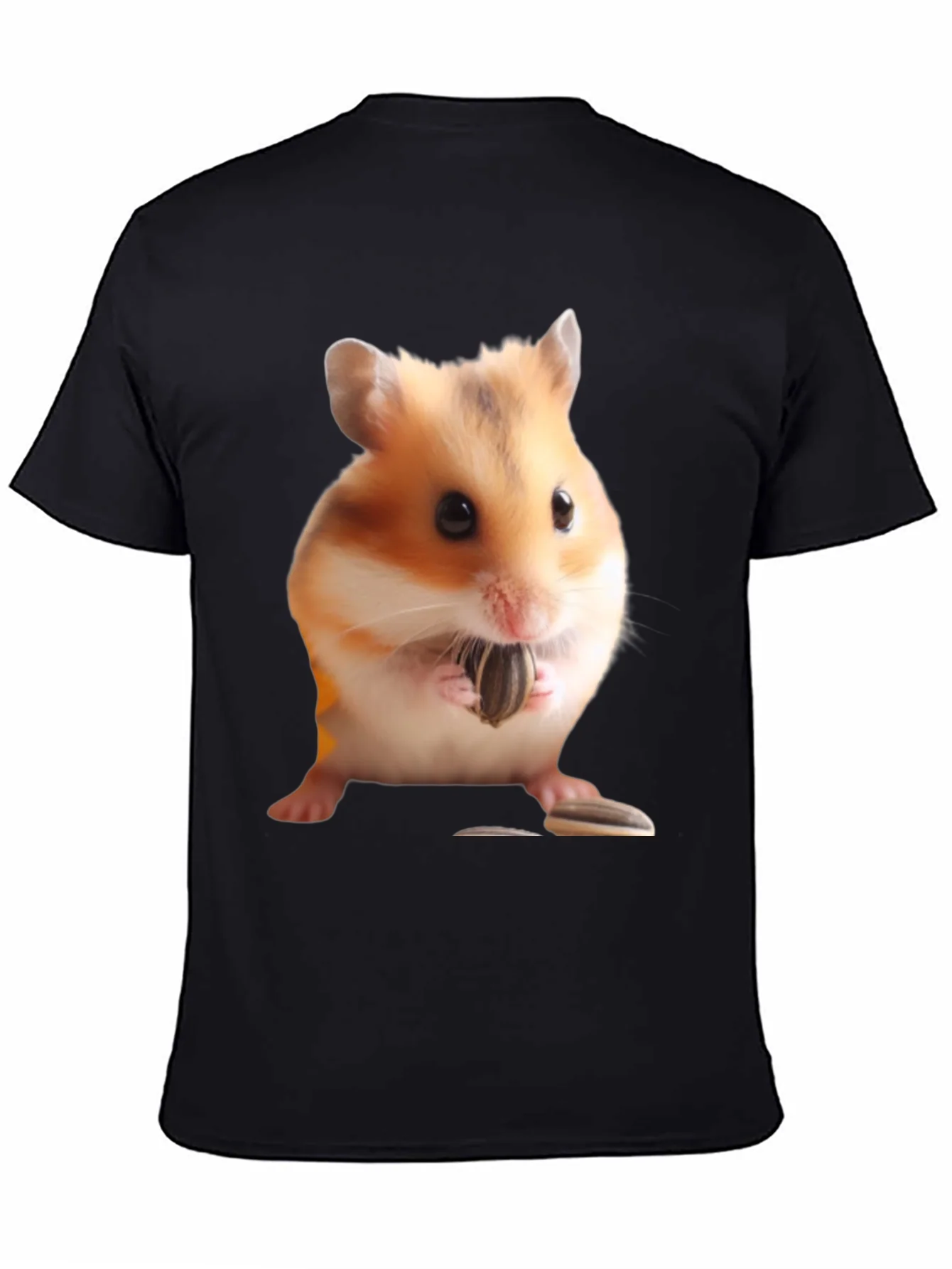 Rebbecca Hamster Seed Graphic T-Shirt Mens Black Tee