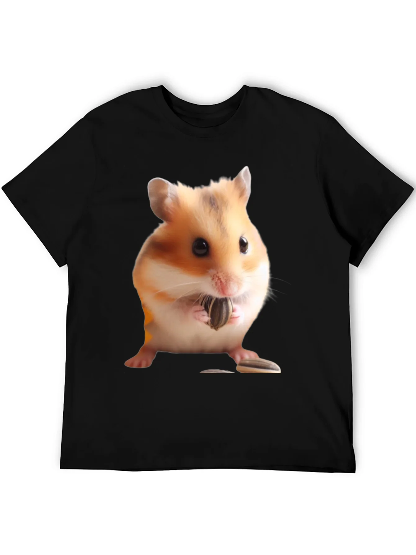 Rebbecca Hamster Seed Graphic T-Shirt Mens Black Tee